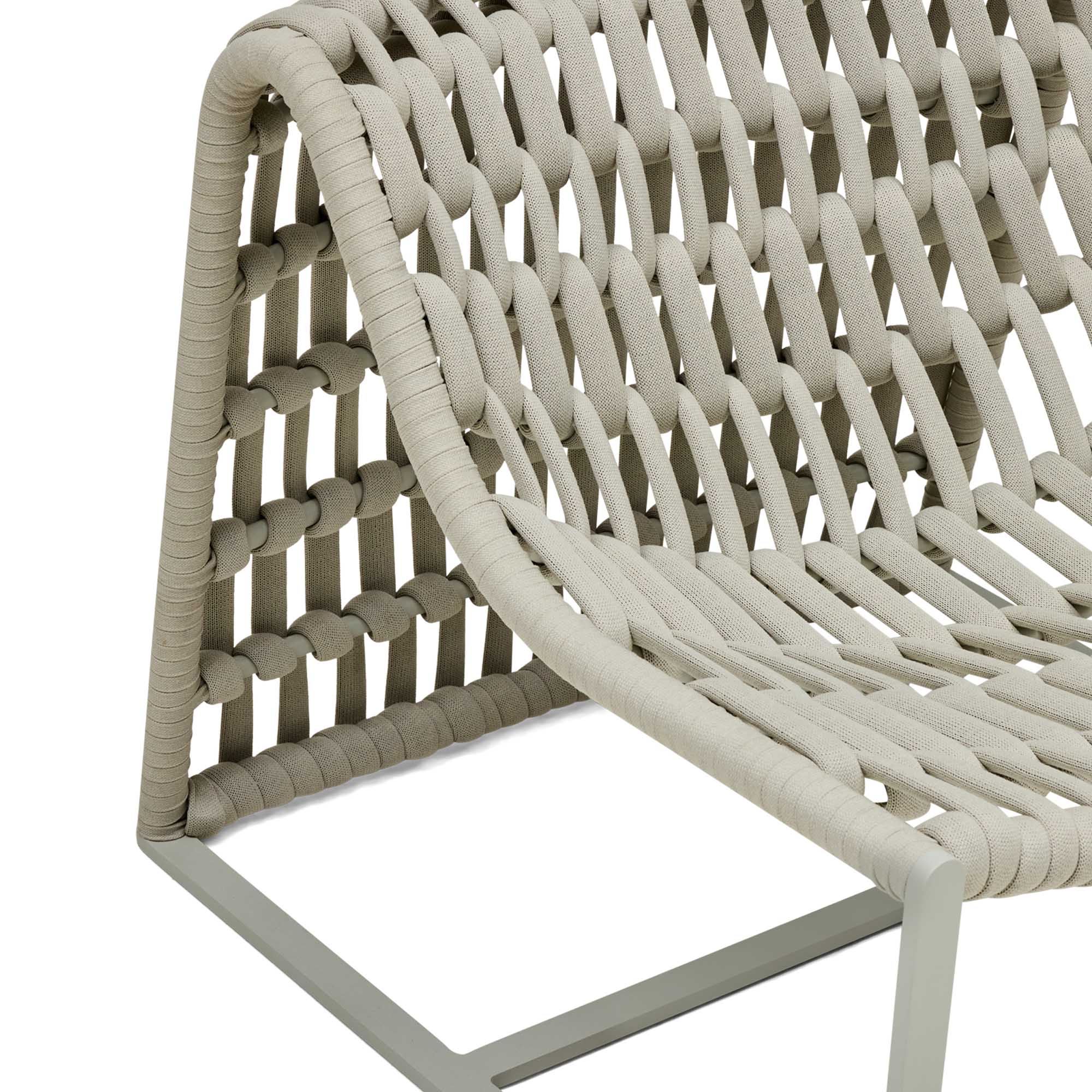 Paros Outdoor Chair & Ottoman Mist