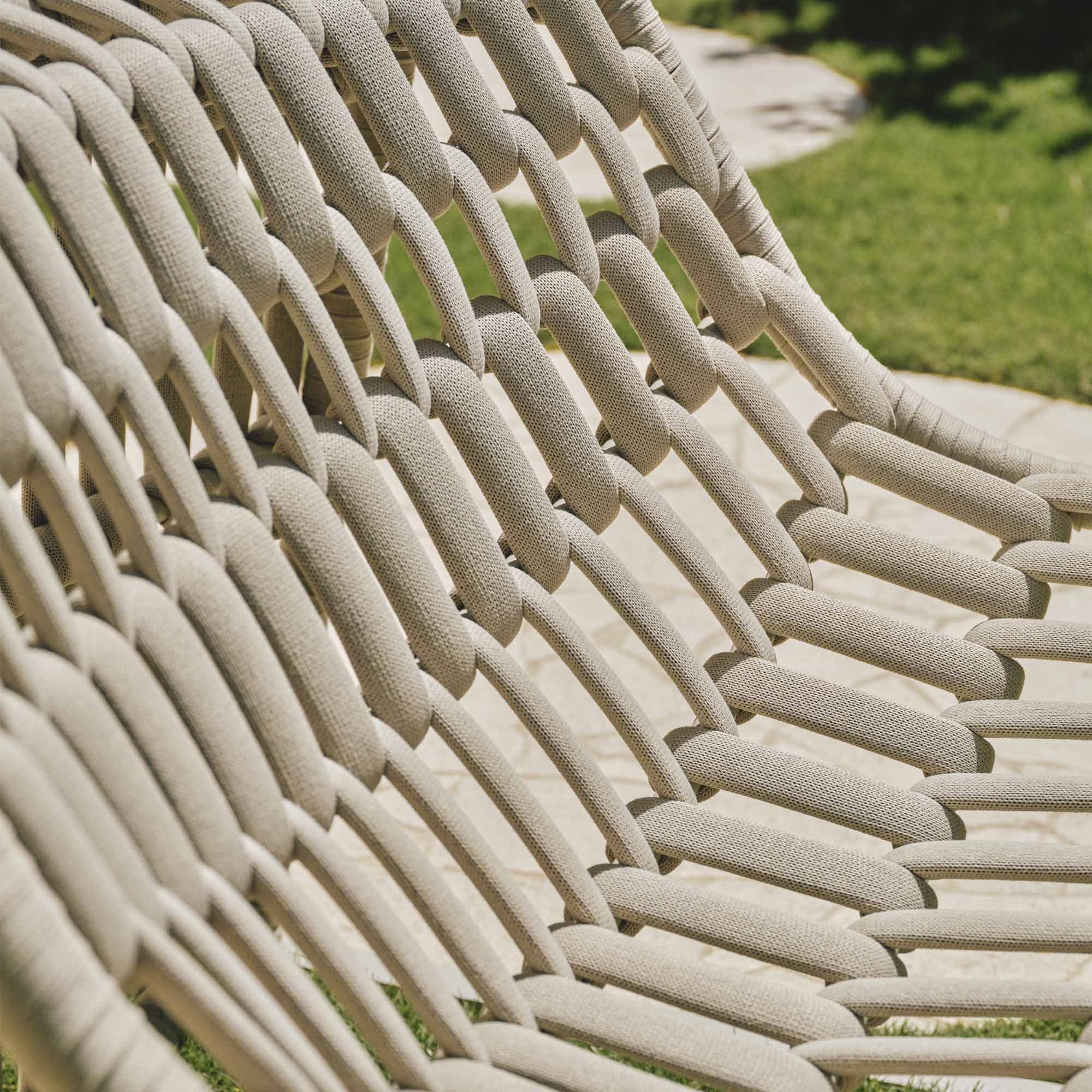 Paros Outdoor Chair & Ottoman Mist