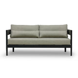Sorrento Outdoor Sofa Black & Olive Grove