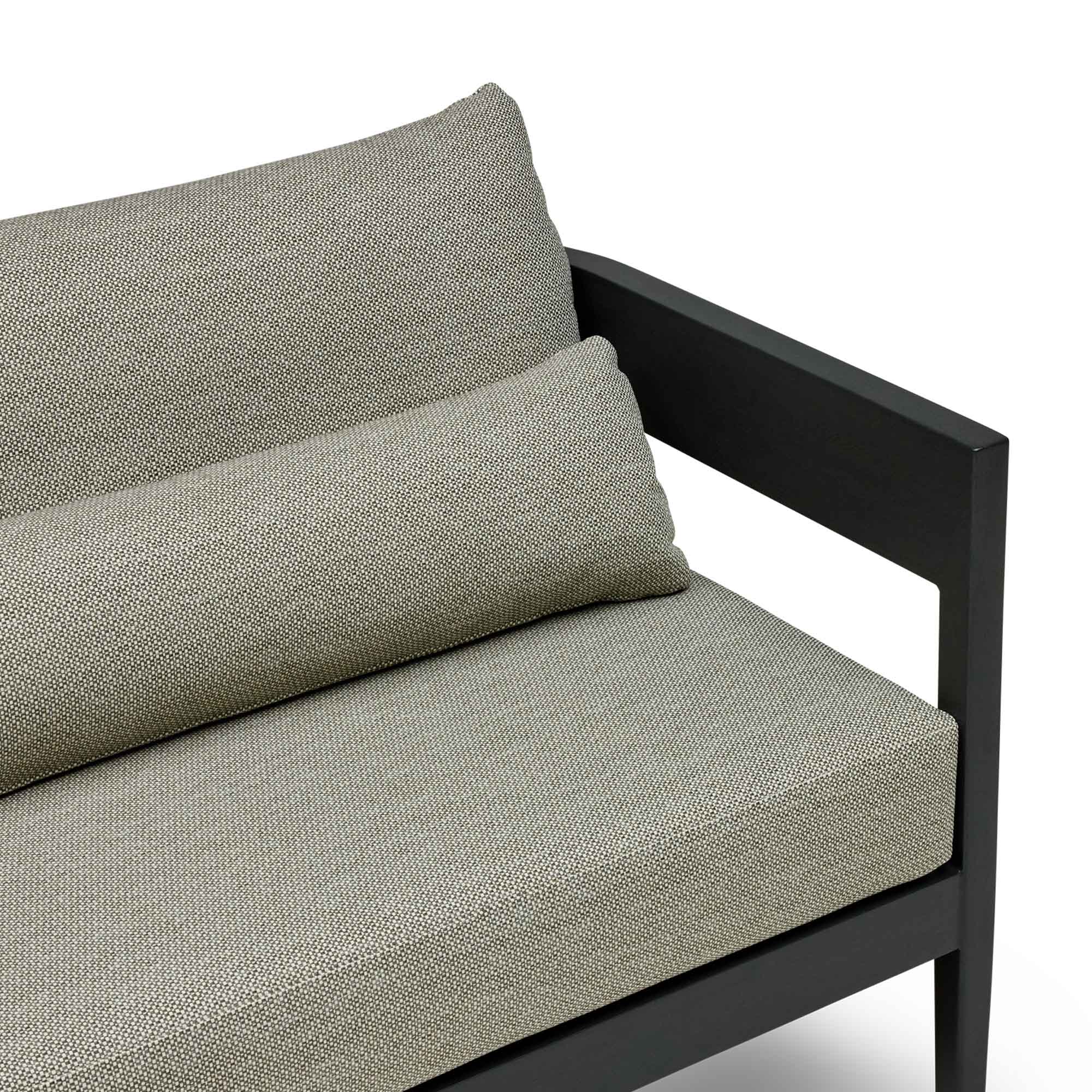 Sorrento Outdoor Sofa Black & Olive Grove