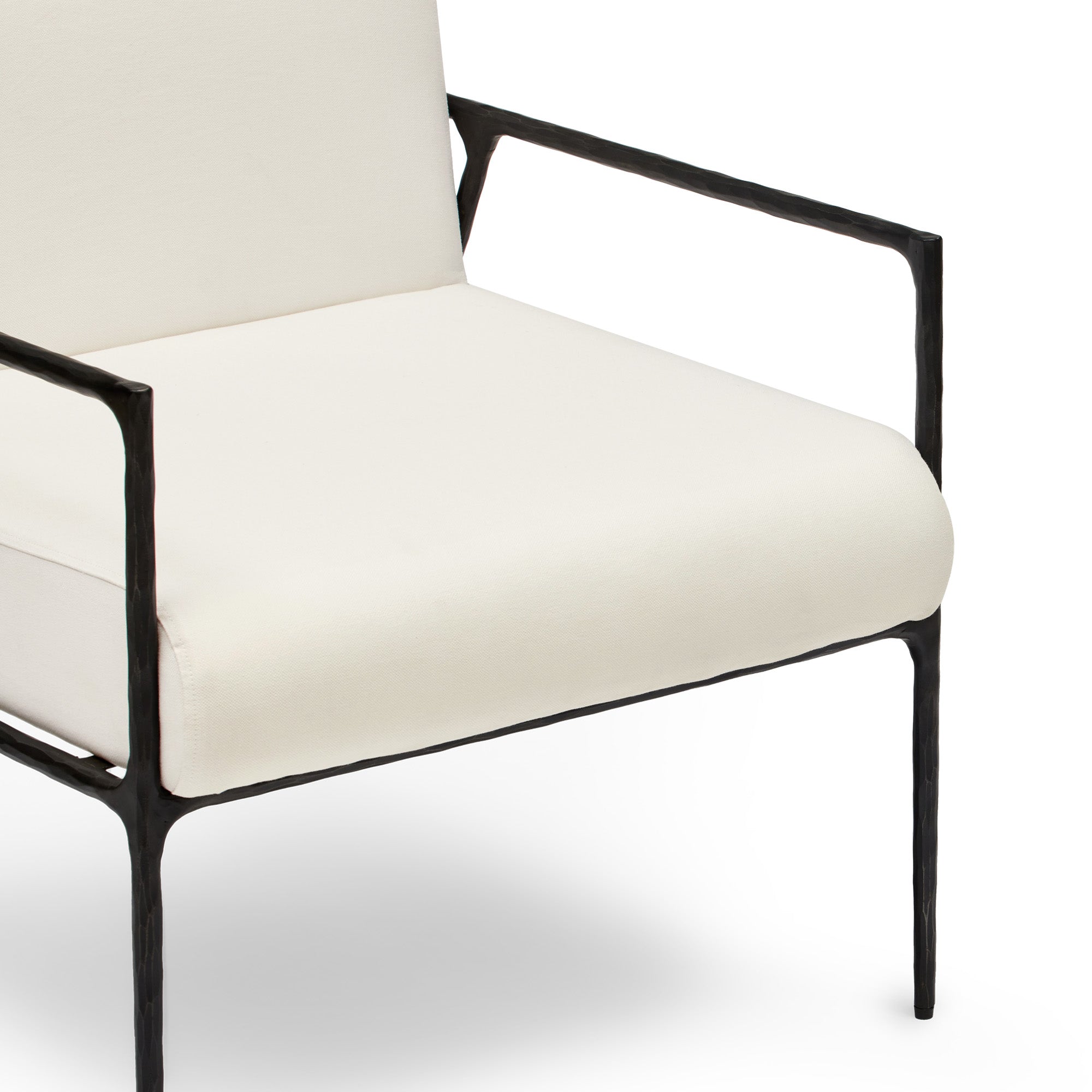 Mila Chair With Arms Ivory & Black Sample