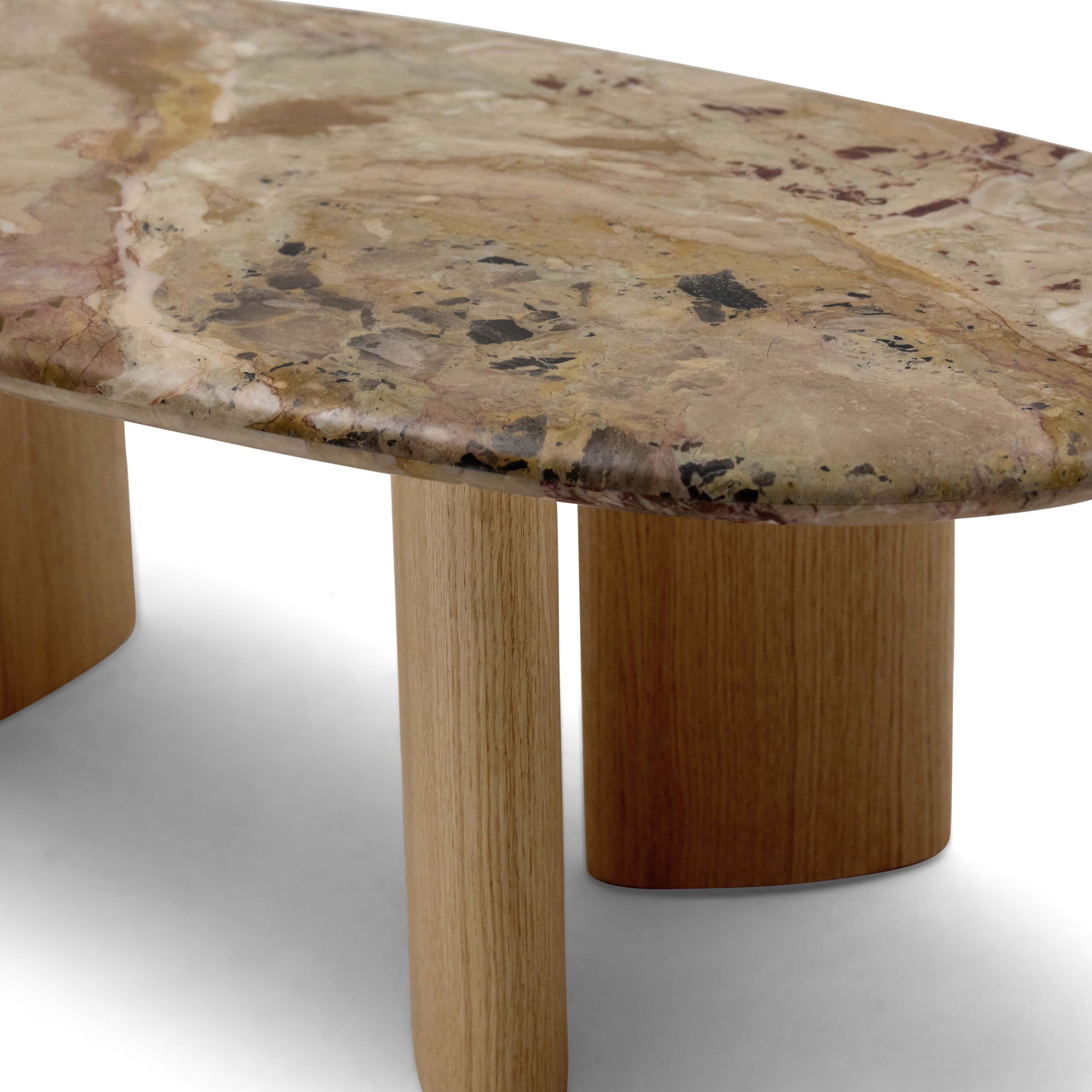 Hallie Coffee Table Aurora Marble Matte Sample