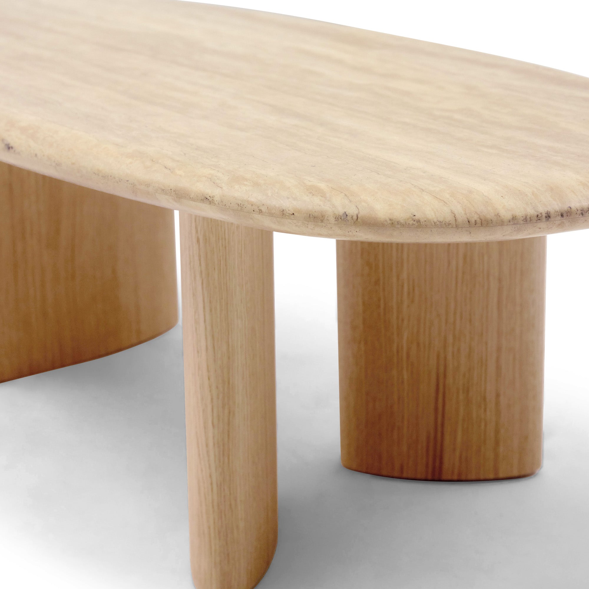 Hallie Sample Coffee Table Travertine Marble Sample