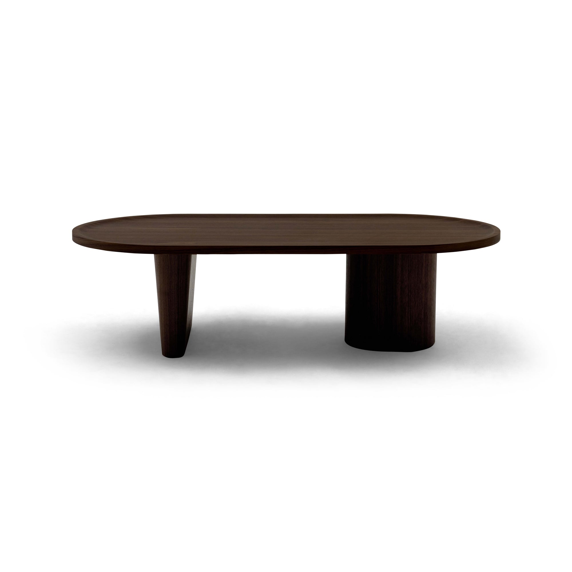 Oval Coffee Table Walnut Sample