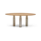 Bolo Dining Table White Banswara Marble Sample