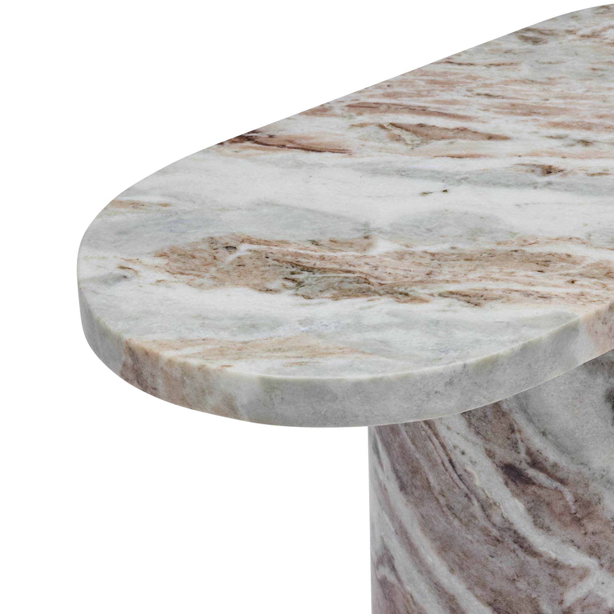 Jorja Side Table Arabescato Marble Sample