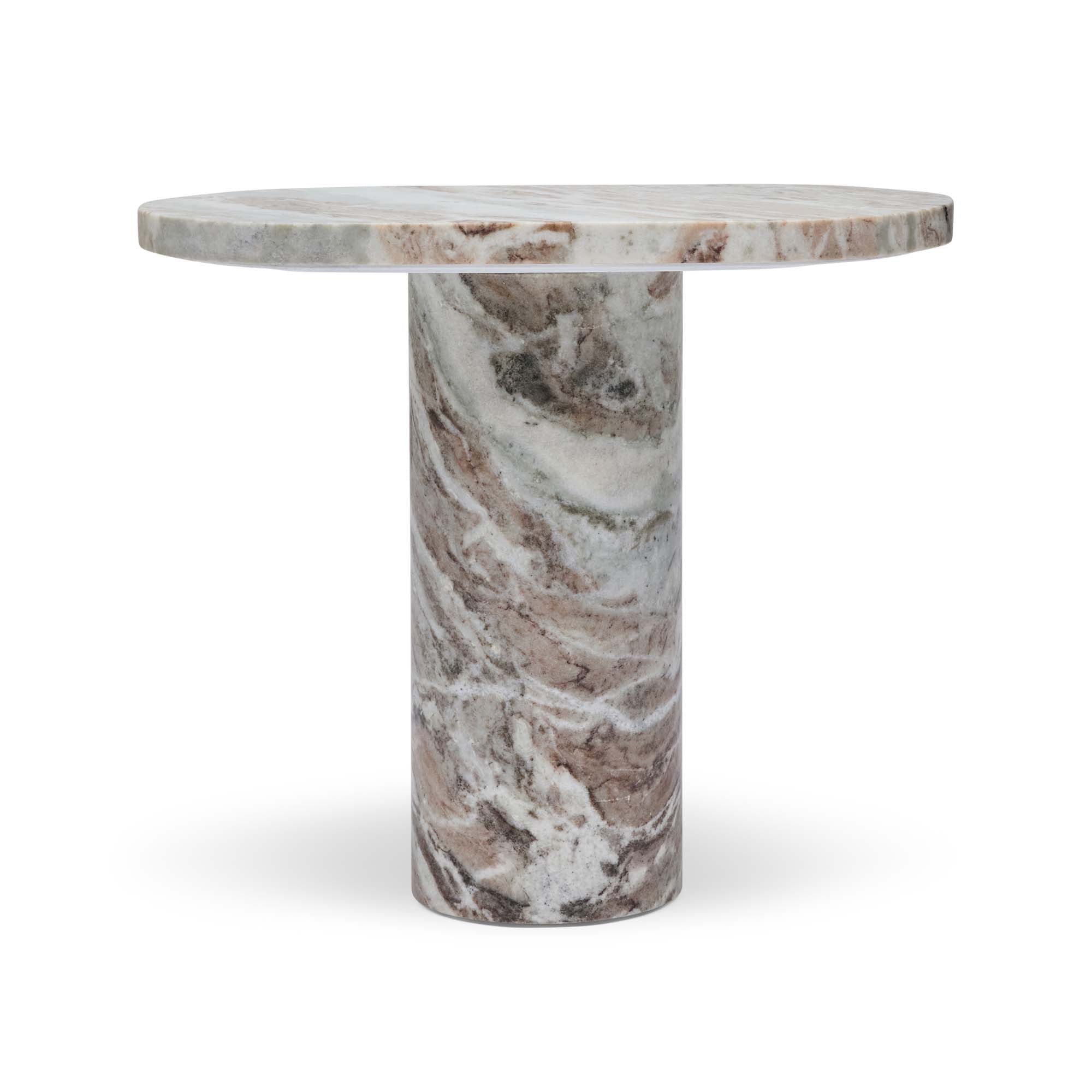 Jorja Side Table Arabescato Marble Sample