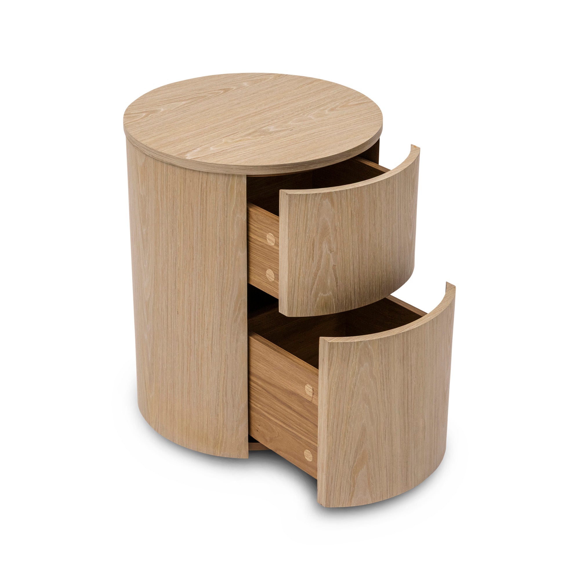 Round Bedside Blonde Sample