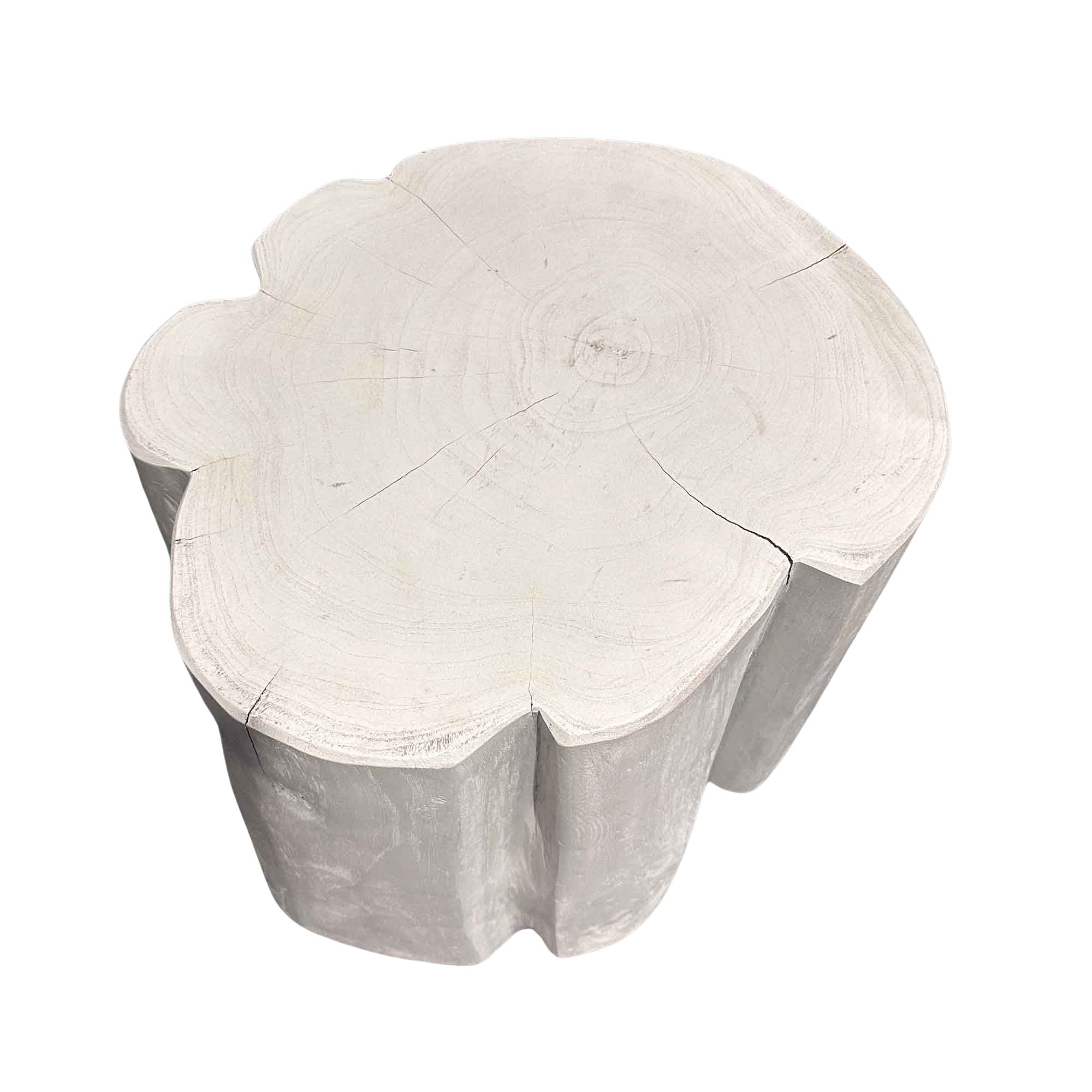 White Timber Side Table Small Sample