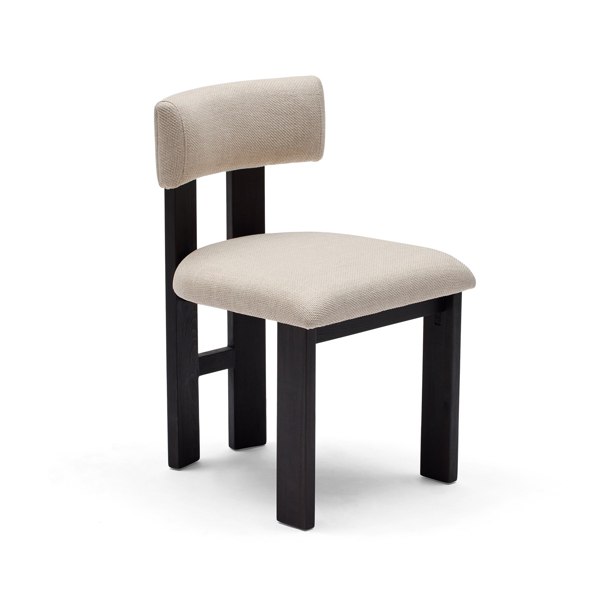 Tolv Dining Chair Taupe Walnut Sample