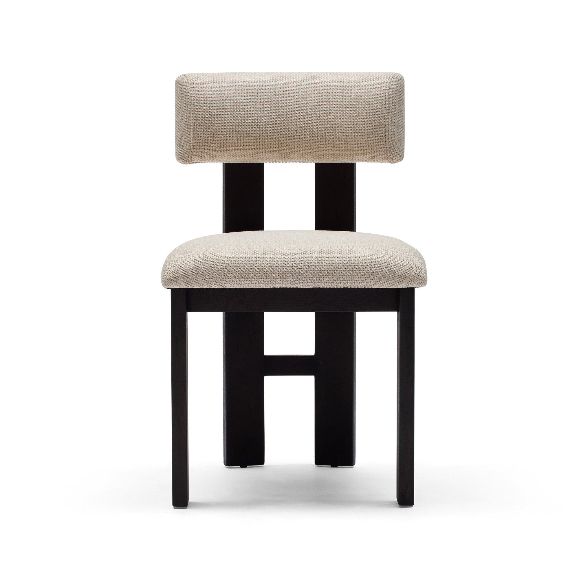 Tolv Dining Chair Taupe Walnut Sample