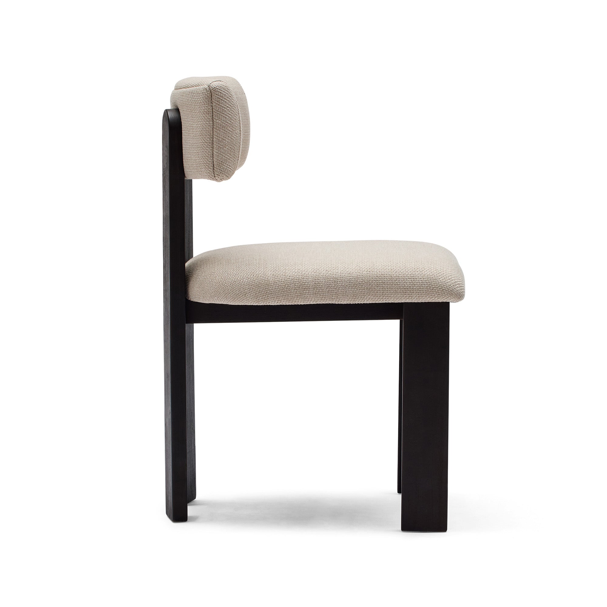 Tolv Dining Chair Taupe Walnut Sample