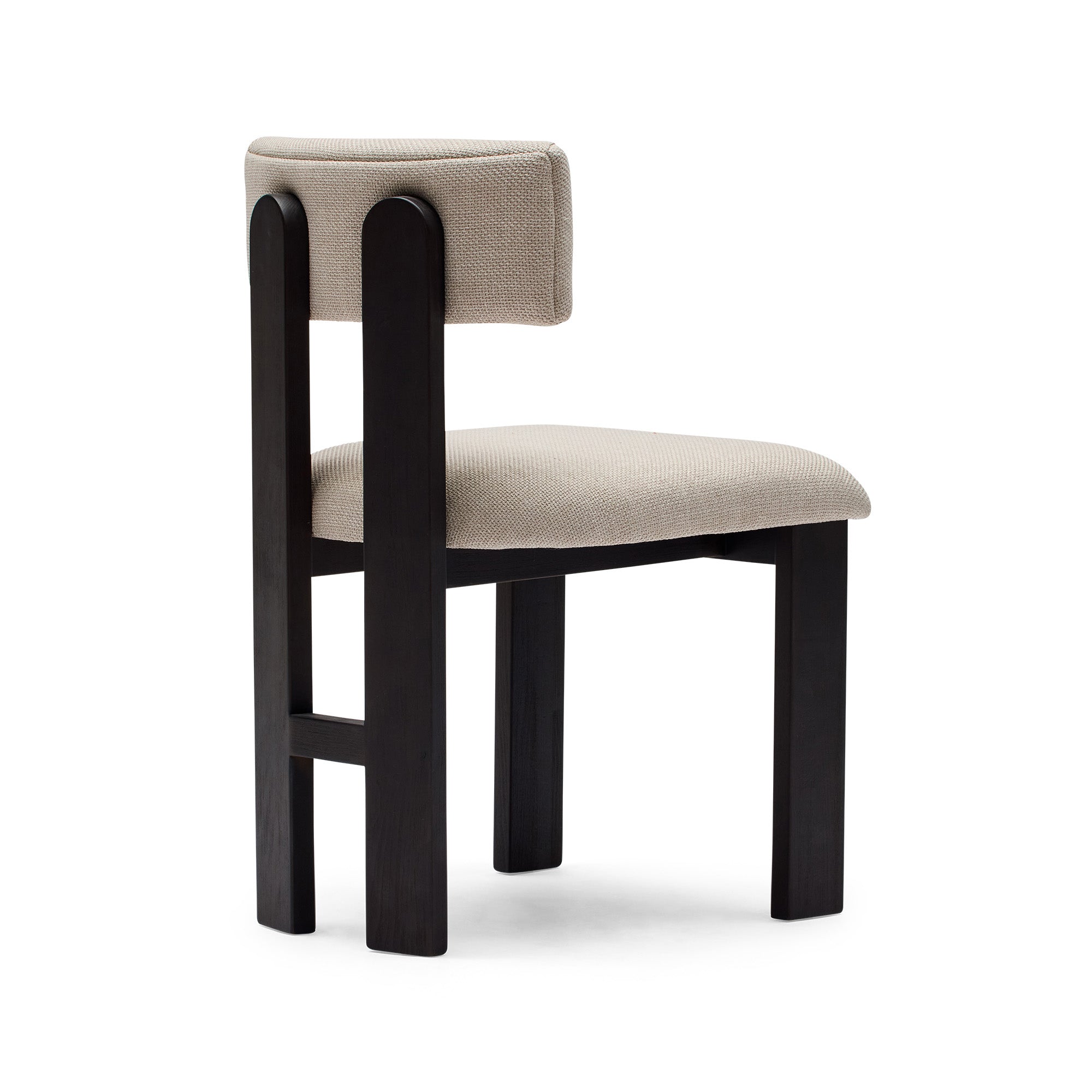 Tolv Dining Chair Taupe Walnut Sample