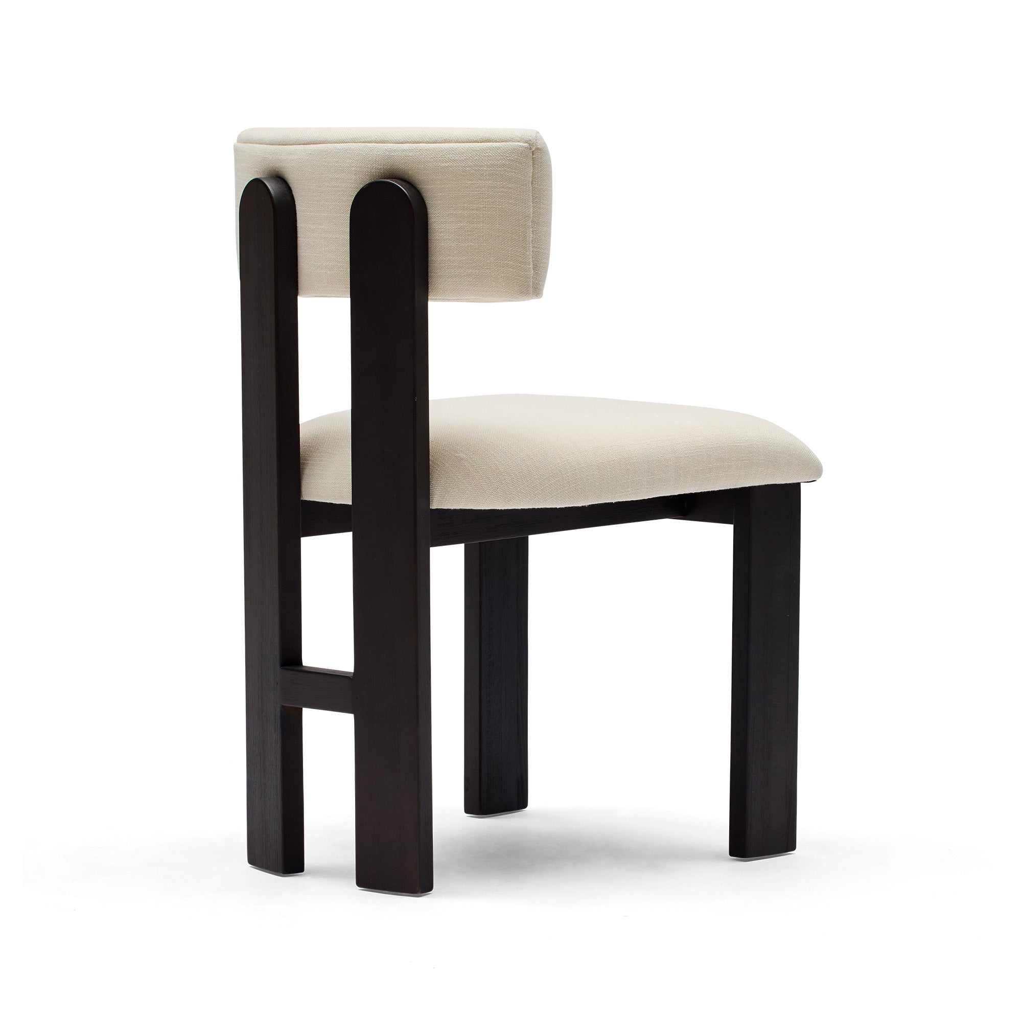 Tolv Dining Chair Soft Alabaster Walnut Sample