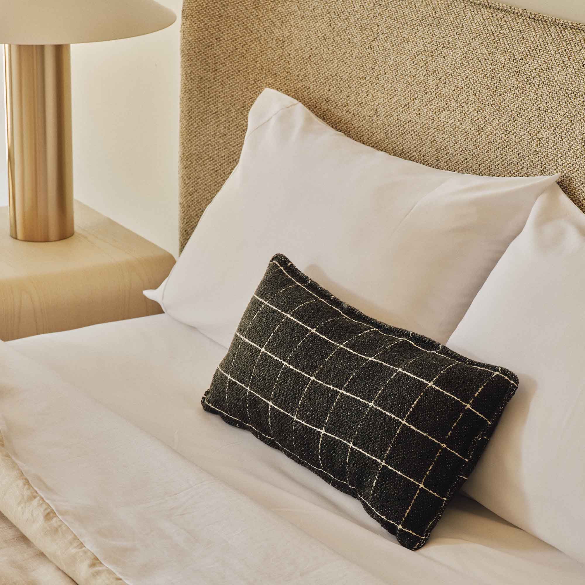 Midnight Grid Cushion 30 x 60