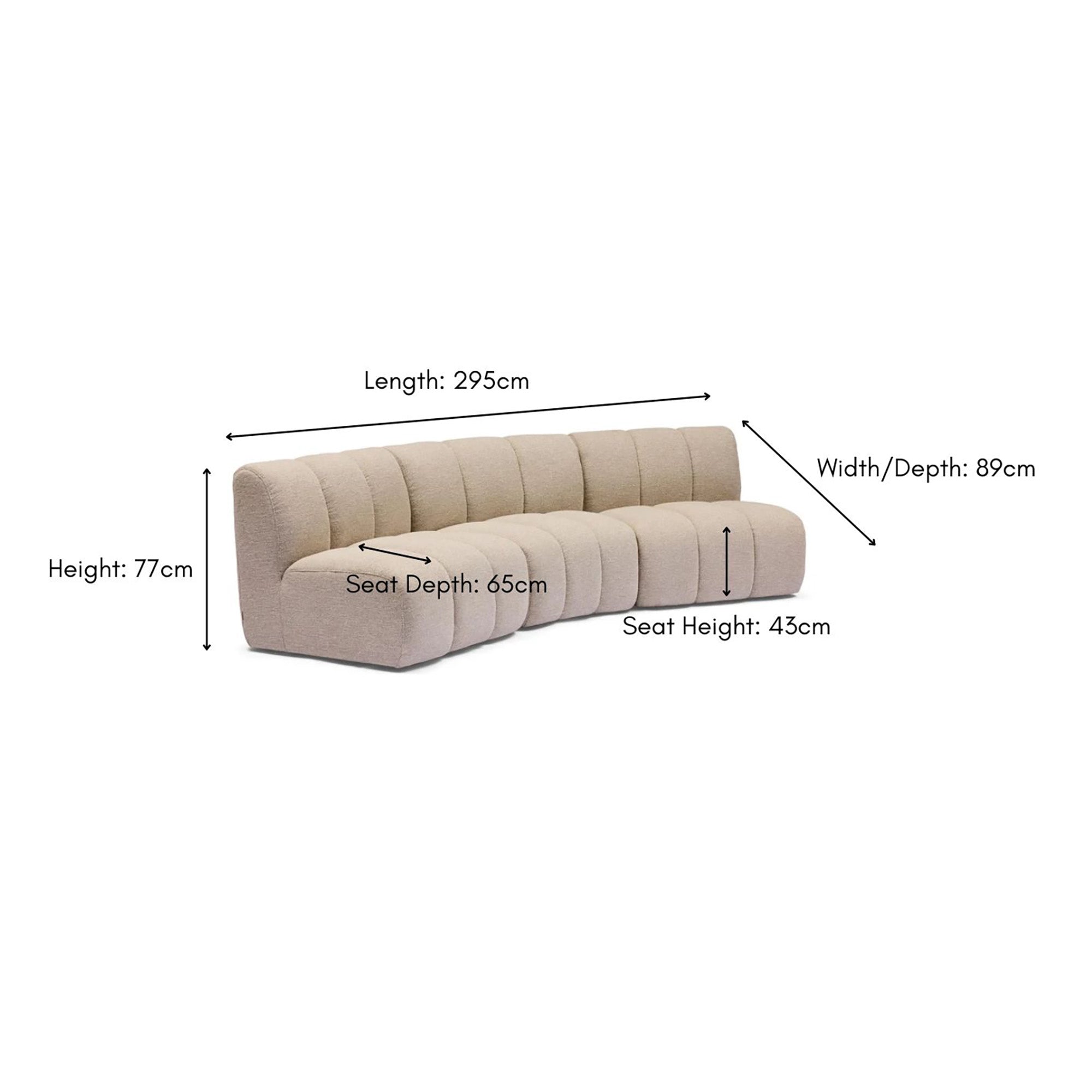 Madison II Modular Sofa Latte