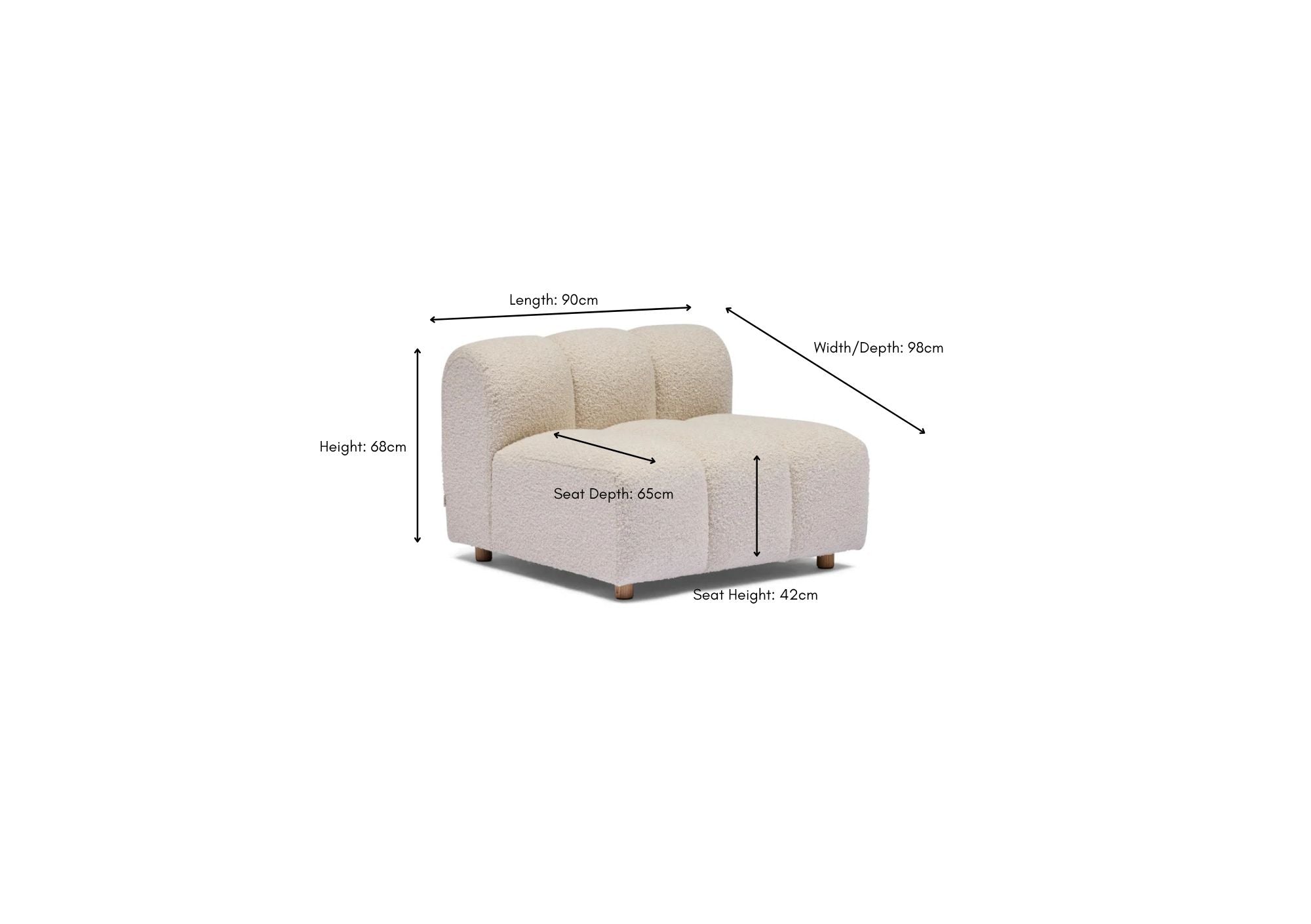 Cloud Modular Sofa Chair Navajo