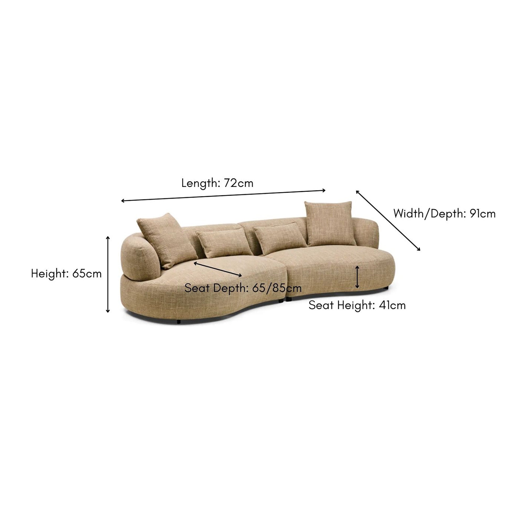 Harlow Modular Sofa Claystone