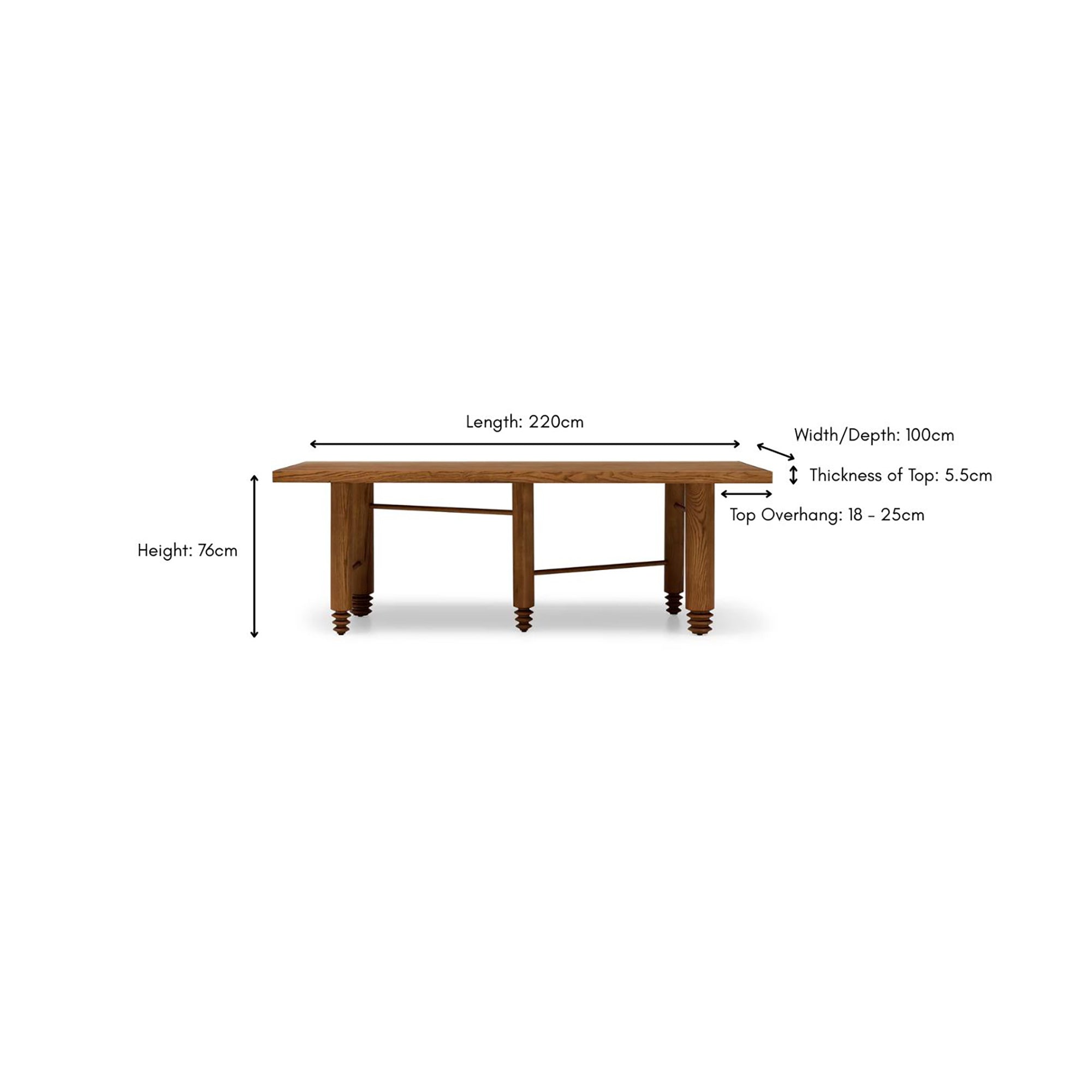 Fen Dining Table Caramel