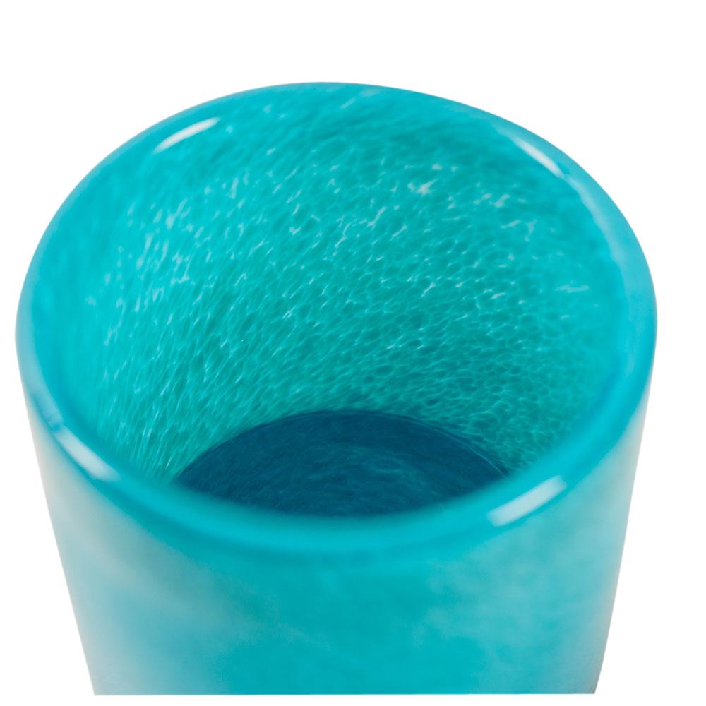 Oceania Blue Glass Votive Small Ocean Blue / H 8 Ø 8 cm
