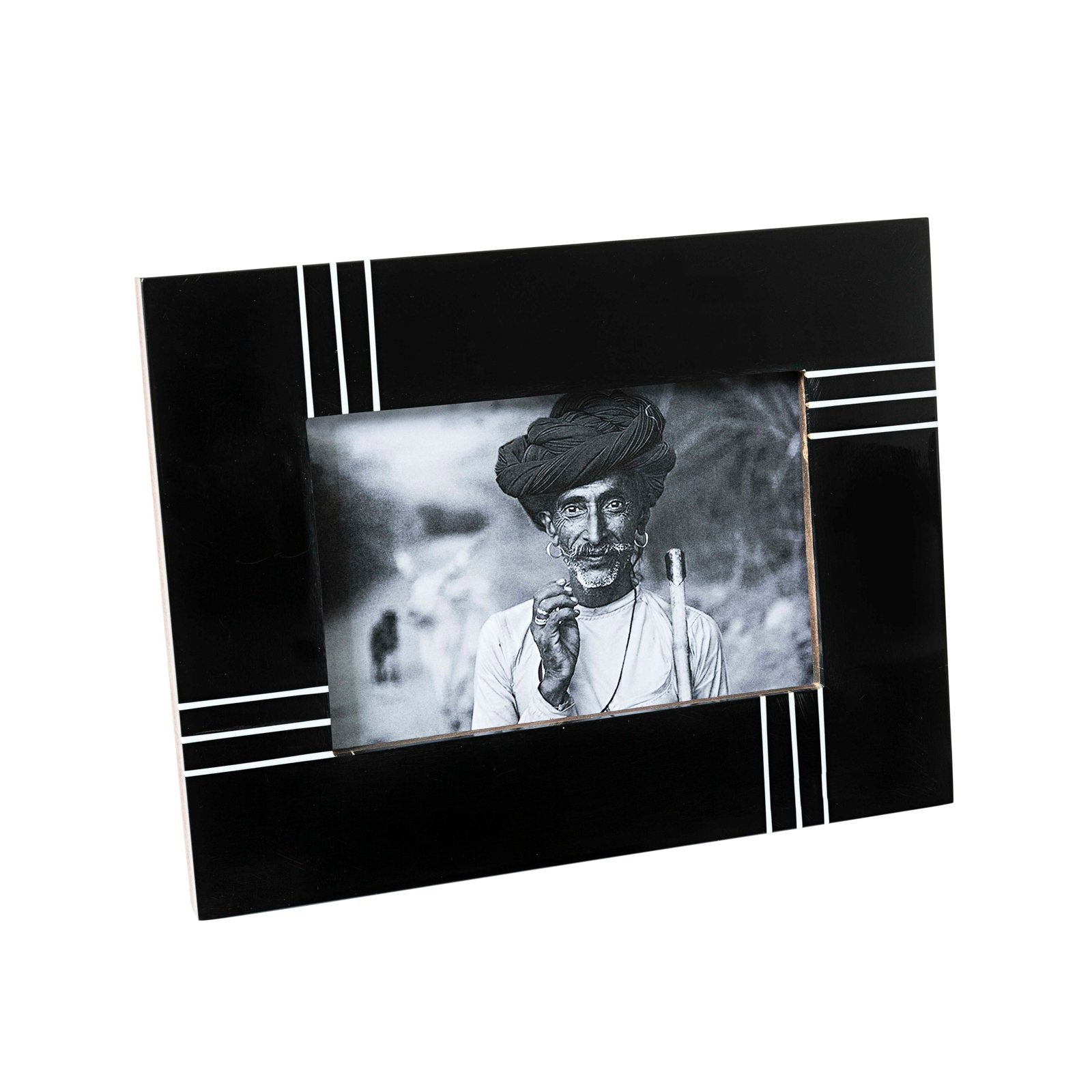 Mandishi Photo Frame 4 x 6 Black & White / 4 x 6"