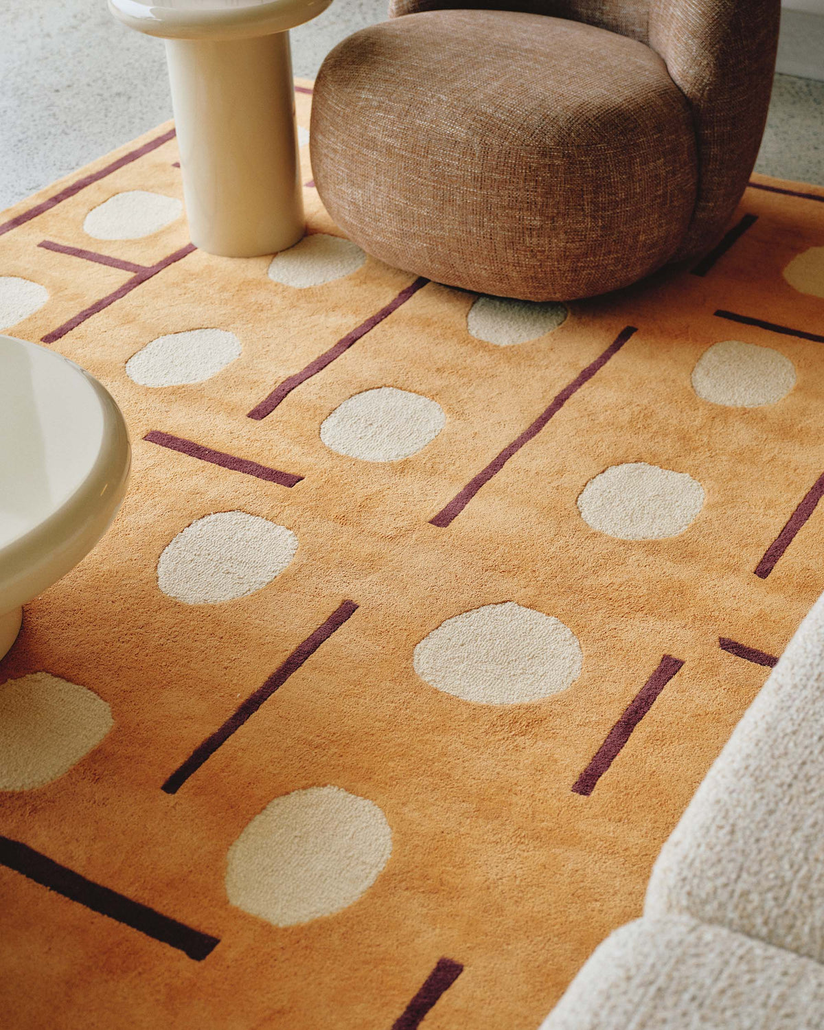 Tate Rug Gold Plum 300 x 400