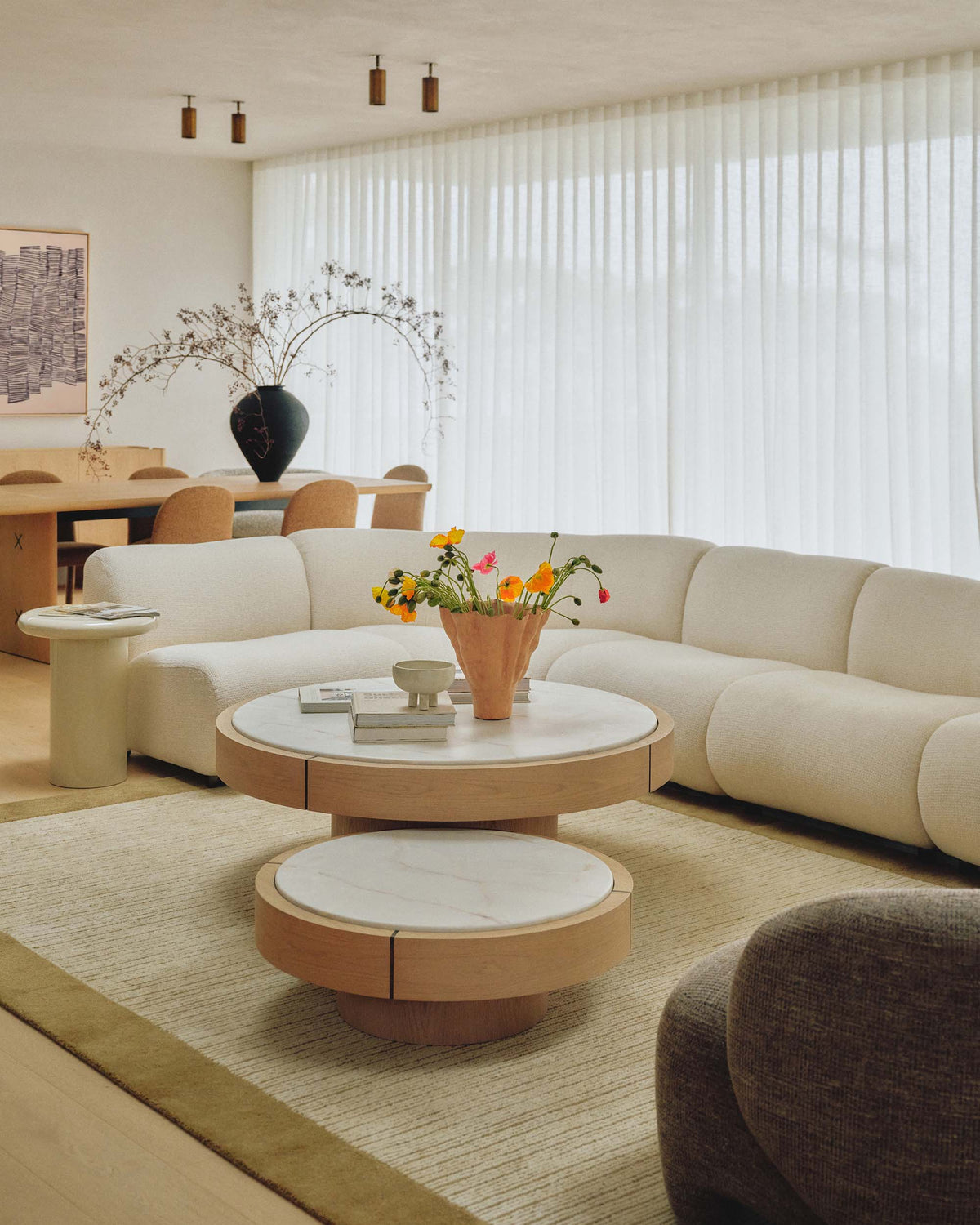 Tori Round Coffee Table Halo Natural Small