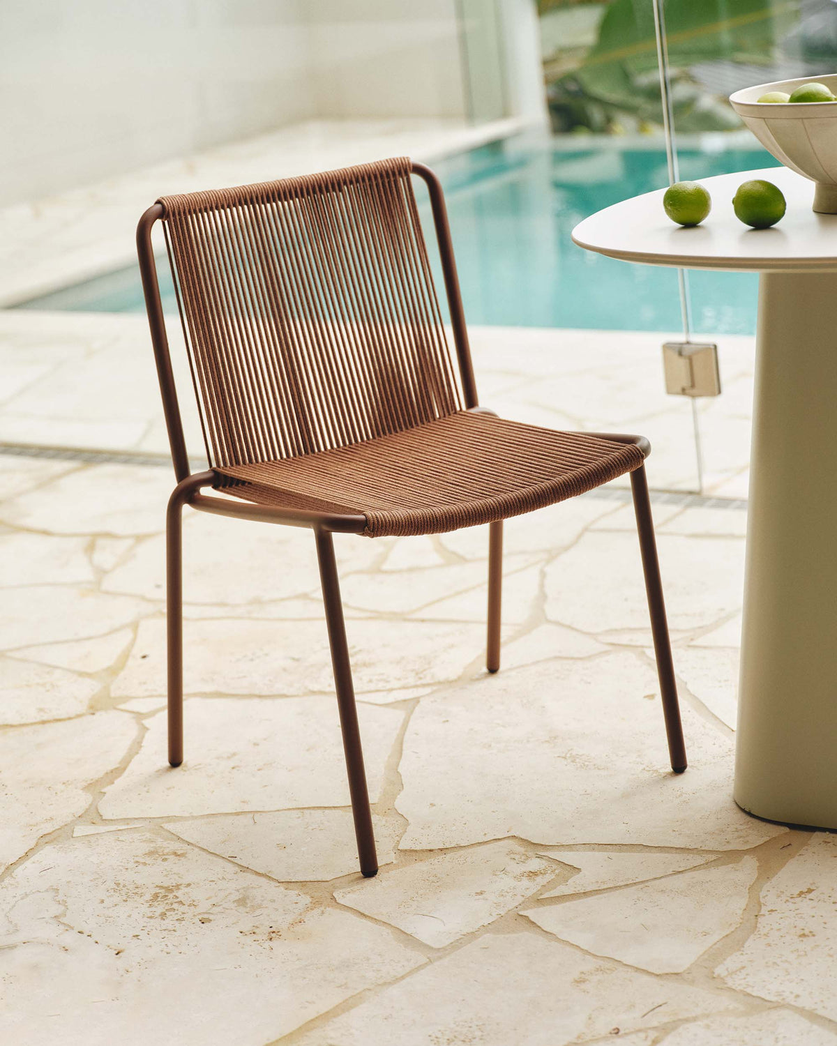 Alessi Outdoor Dining Chair Umber Veil