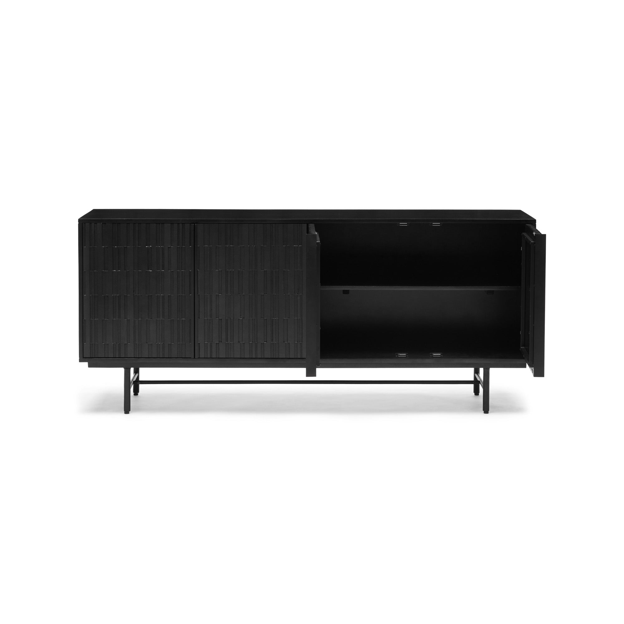 Darwin Sheesham Sideboard Black