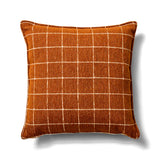 Terracotta Grid Cushion 50 x 50