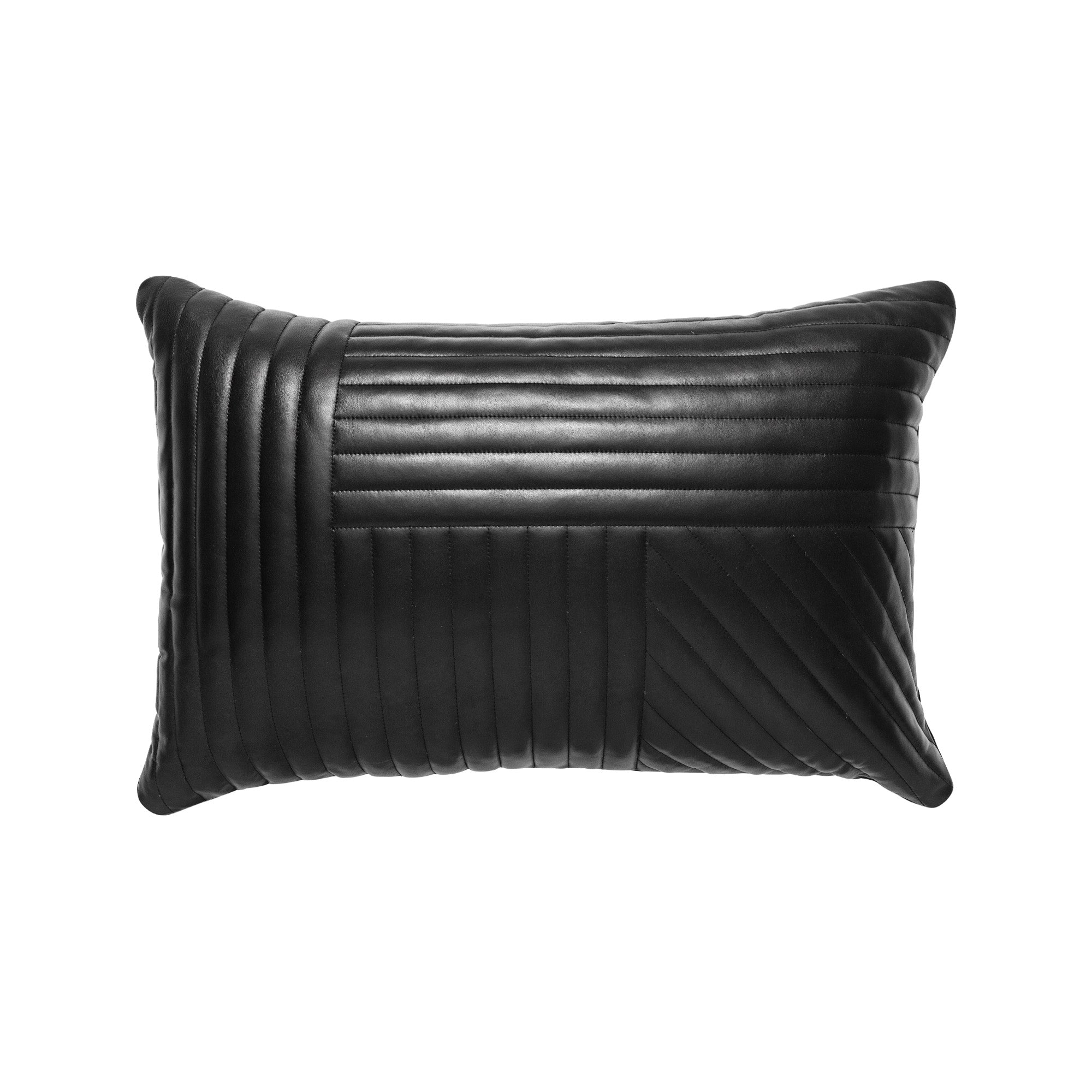 Cuero Leather Cushion Black 60x40