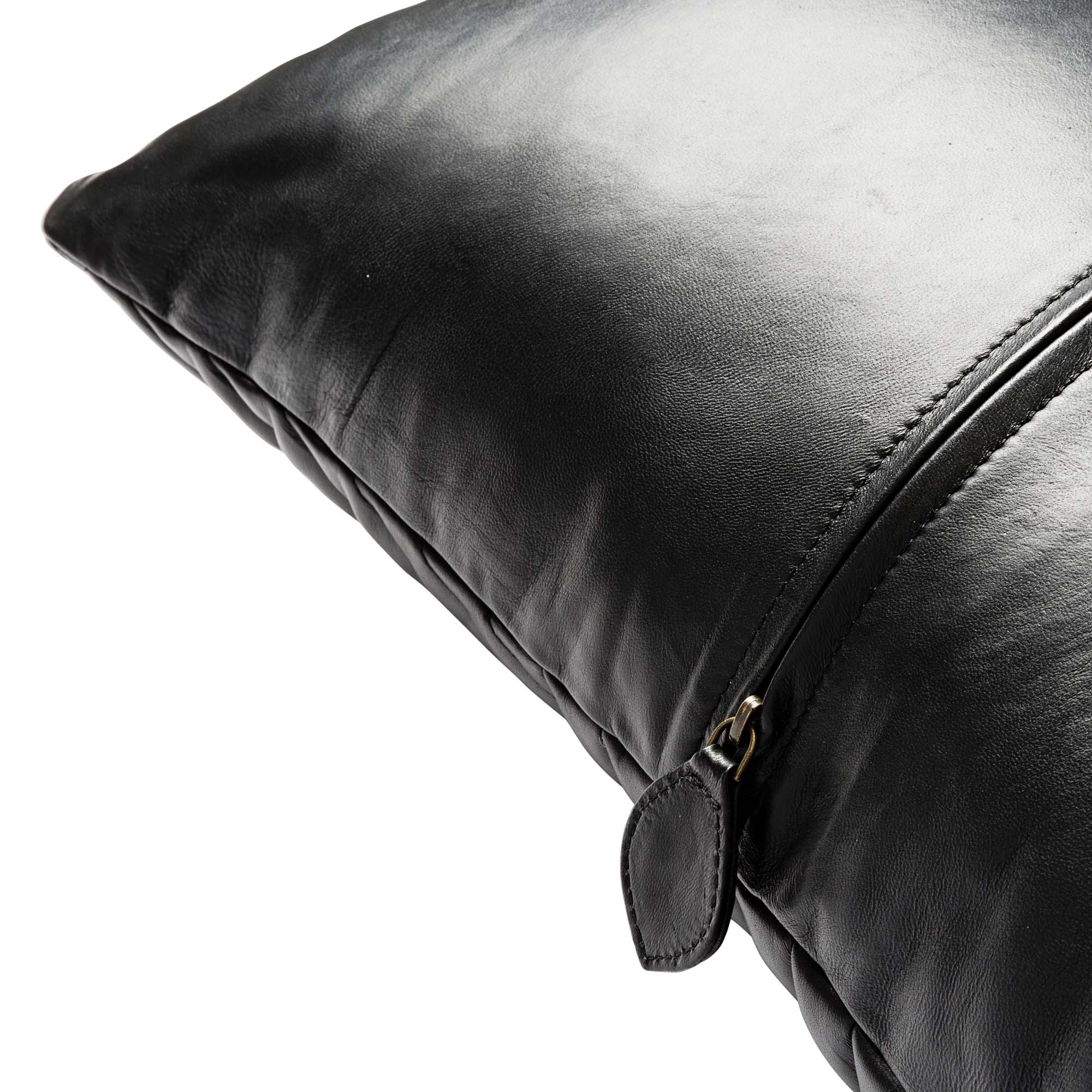 Cuero Leather Cushion Black 60x40