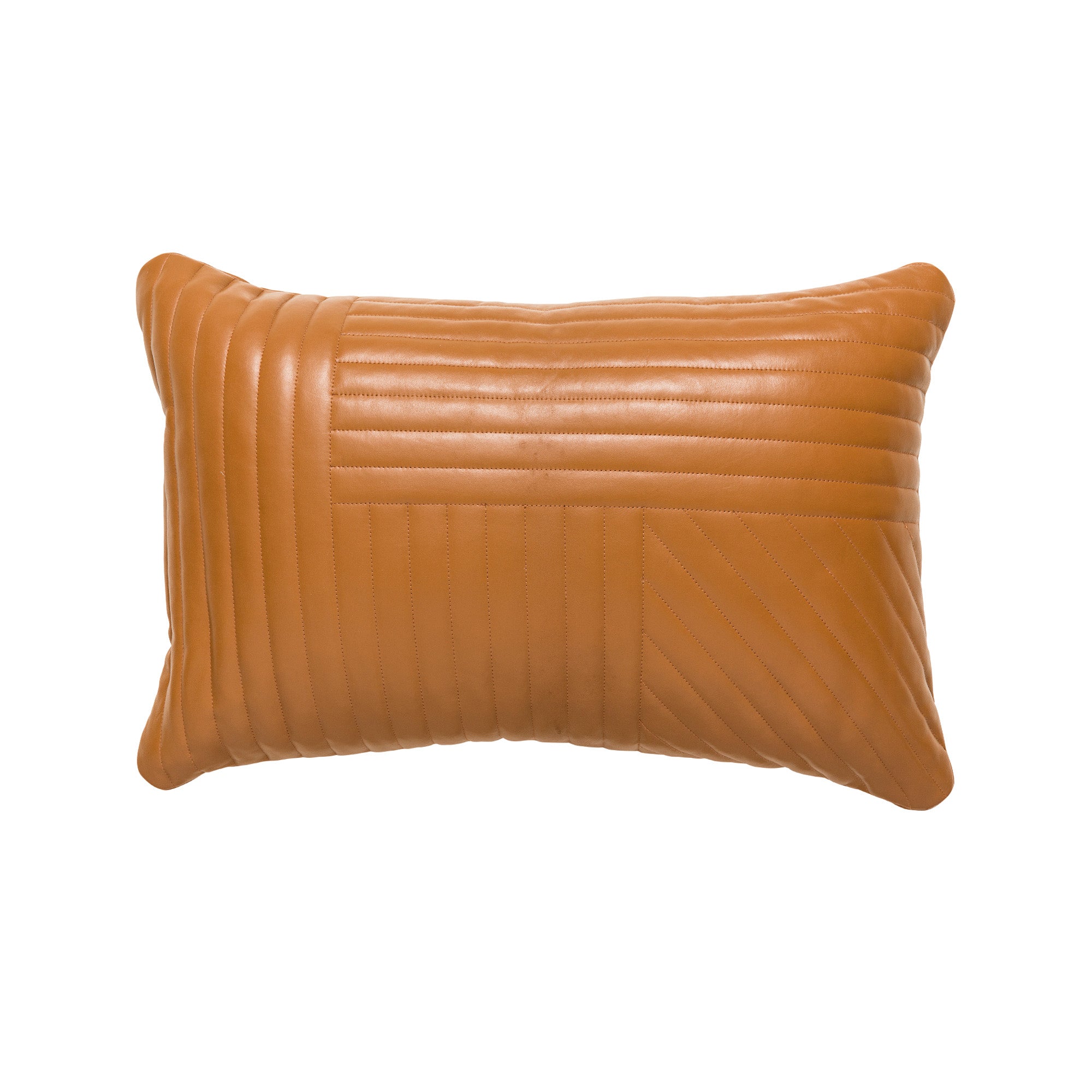 Cuero Leather Cushion Tan 60x40