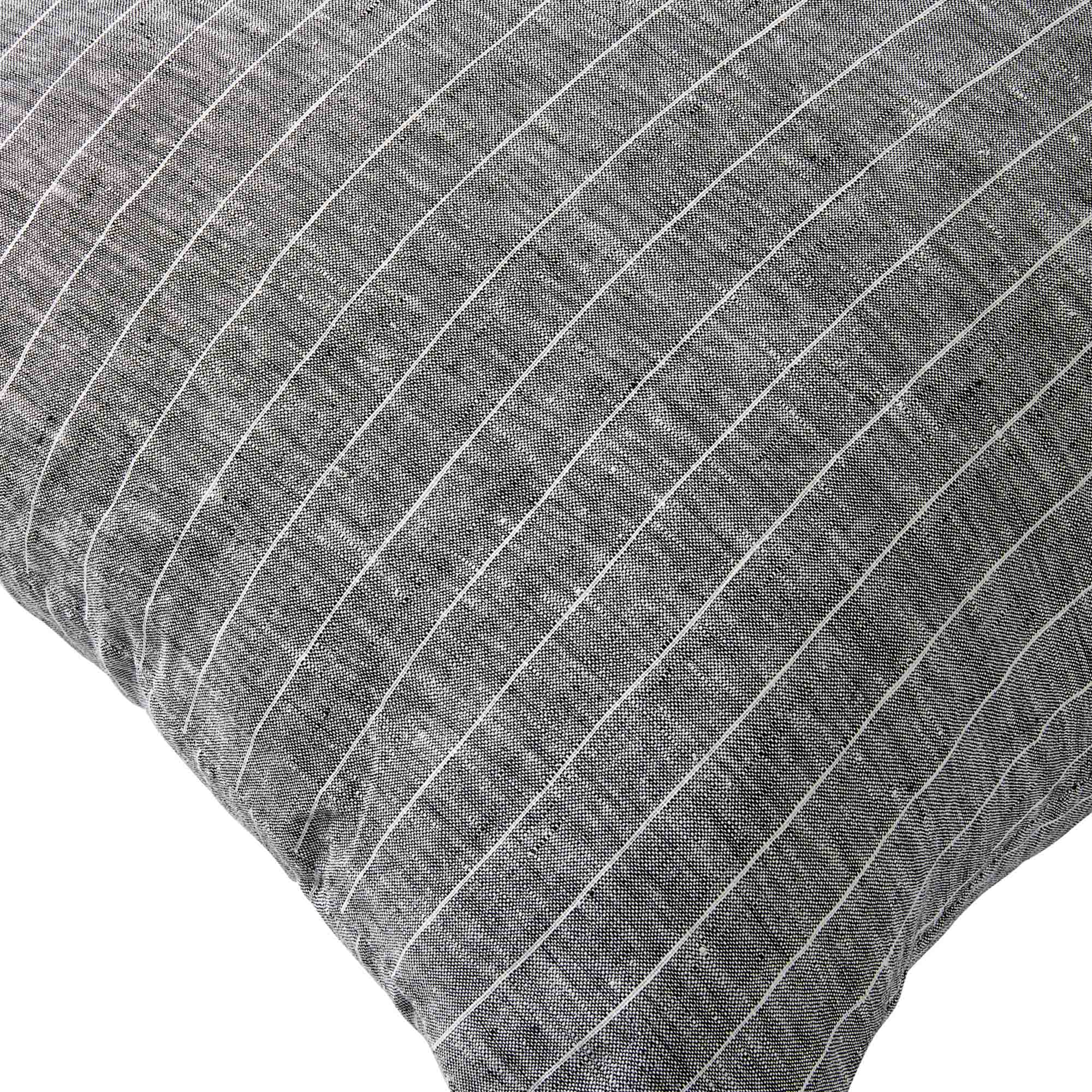 Raya Striped Cushion Grey Medium 45x45