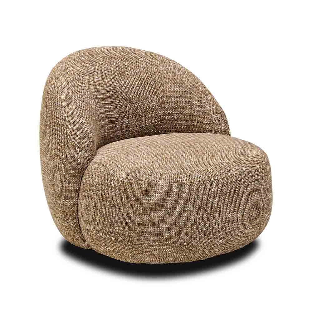 Bronn Swivel Chair Caramel Husk