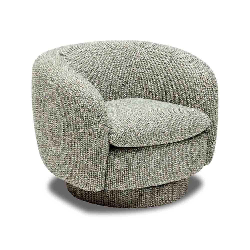 Georgia Swivel Chair Silver Pine