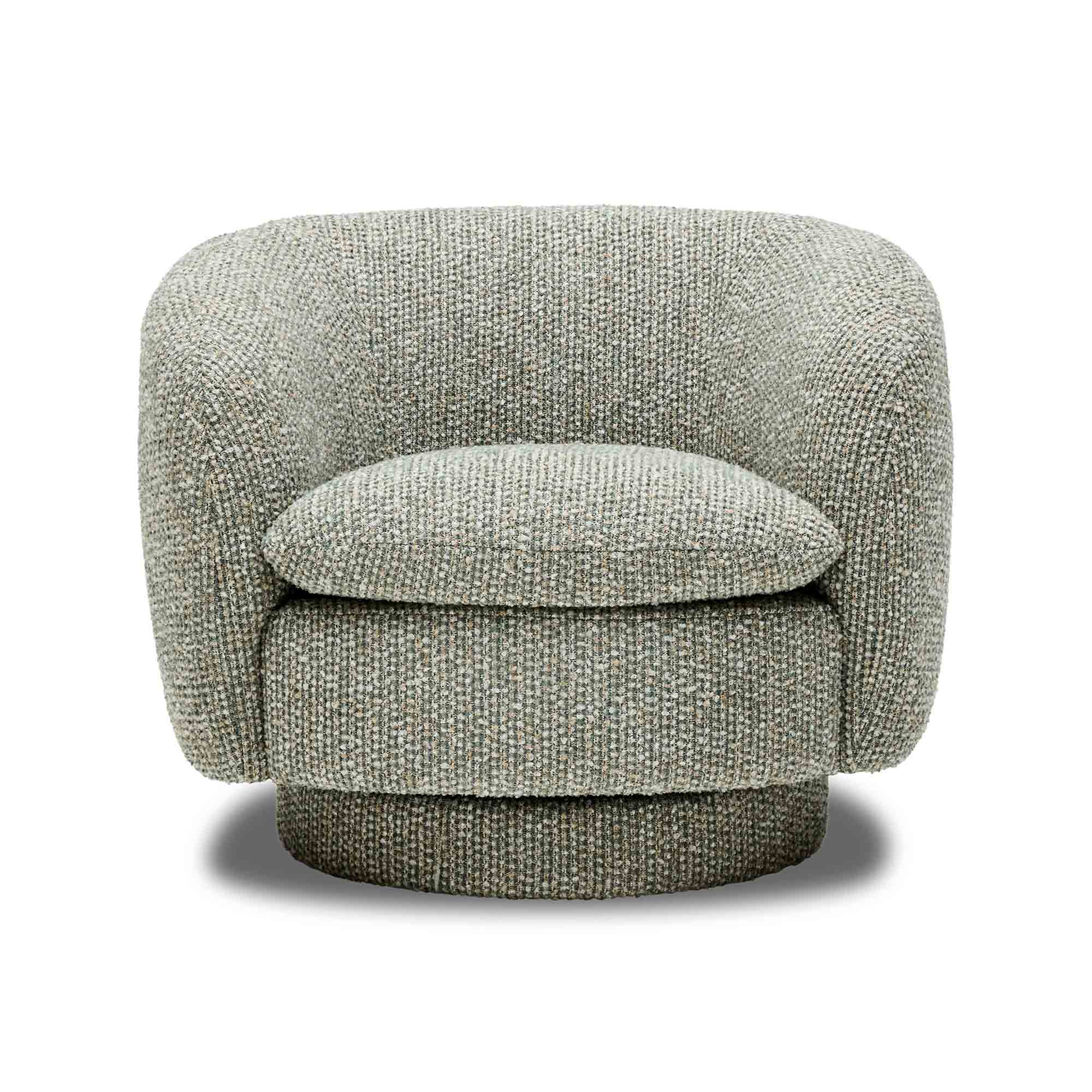 Georgia Swivel Chair Silver Pine