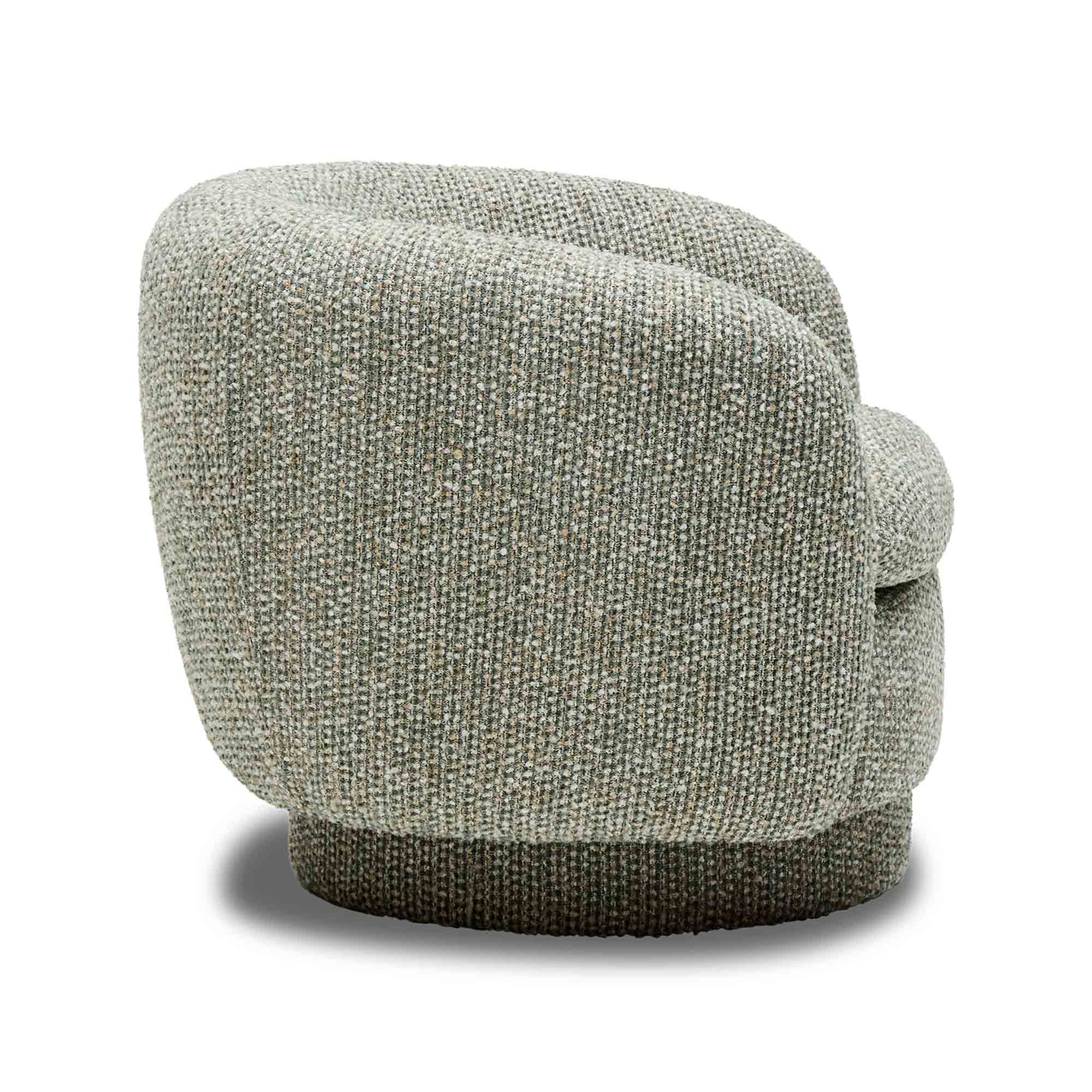 Georgia Swivel Chair Silver Pine