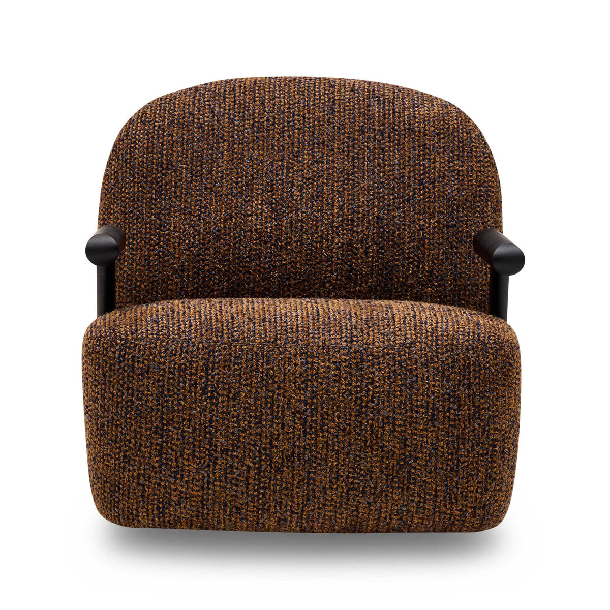 Lysa Swivel Chair Navy Rust