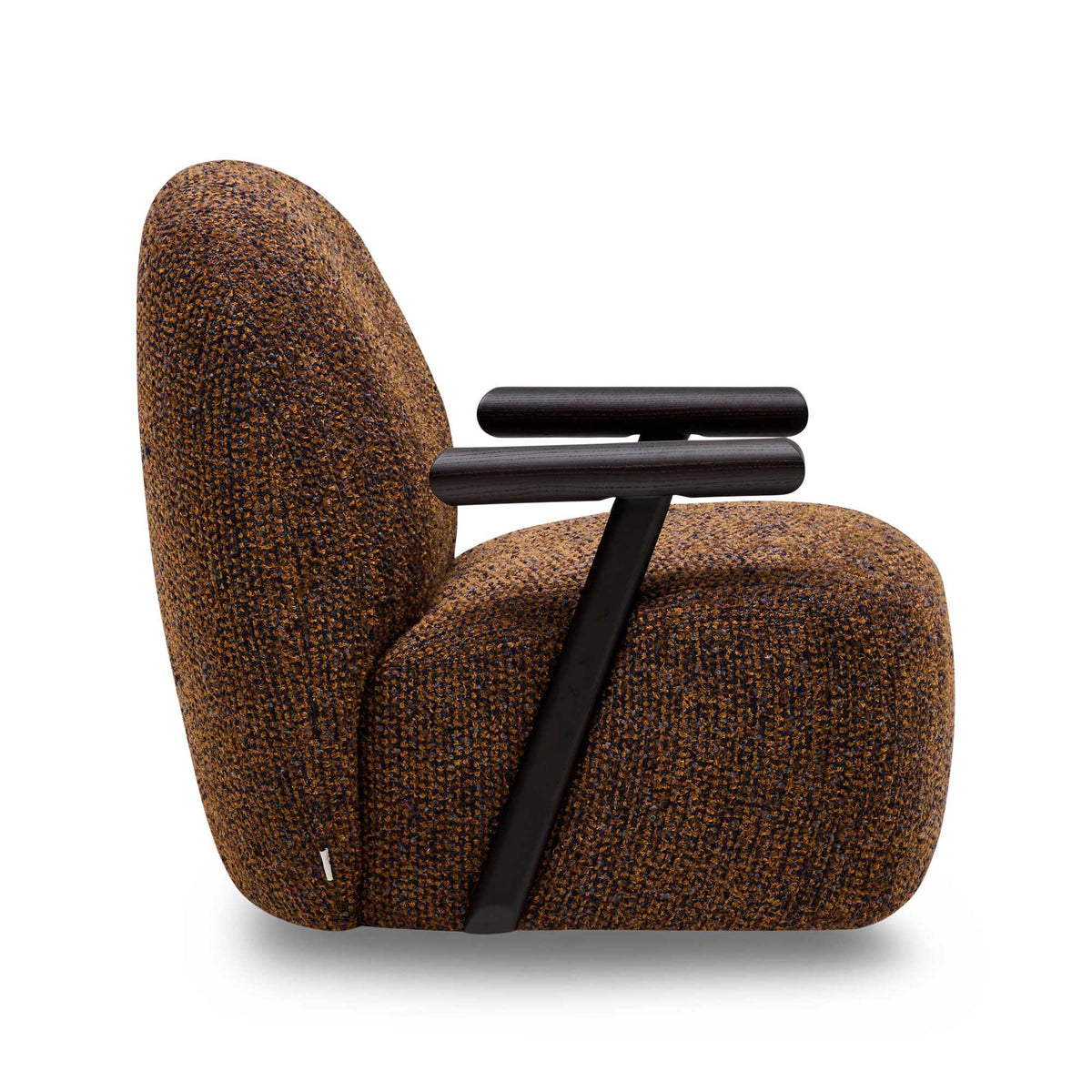 Lysa Swivel Chair Navy Rust