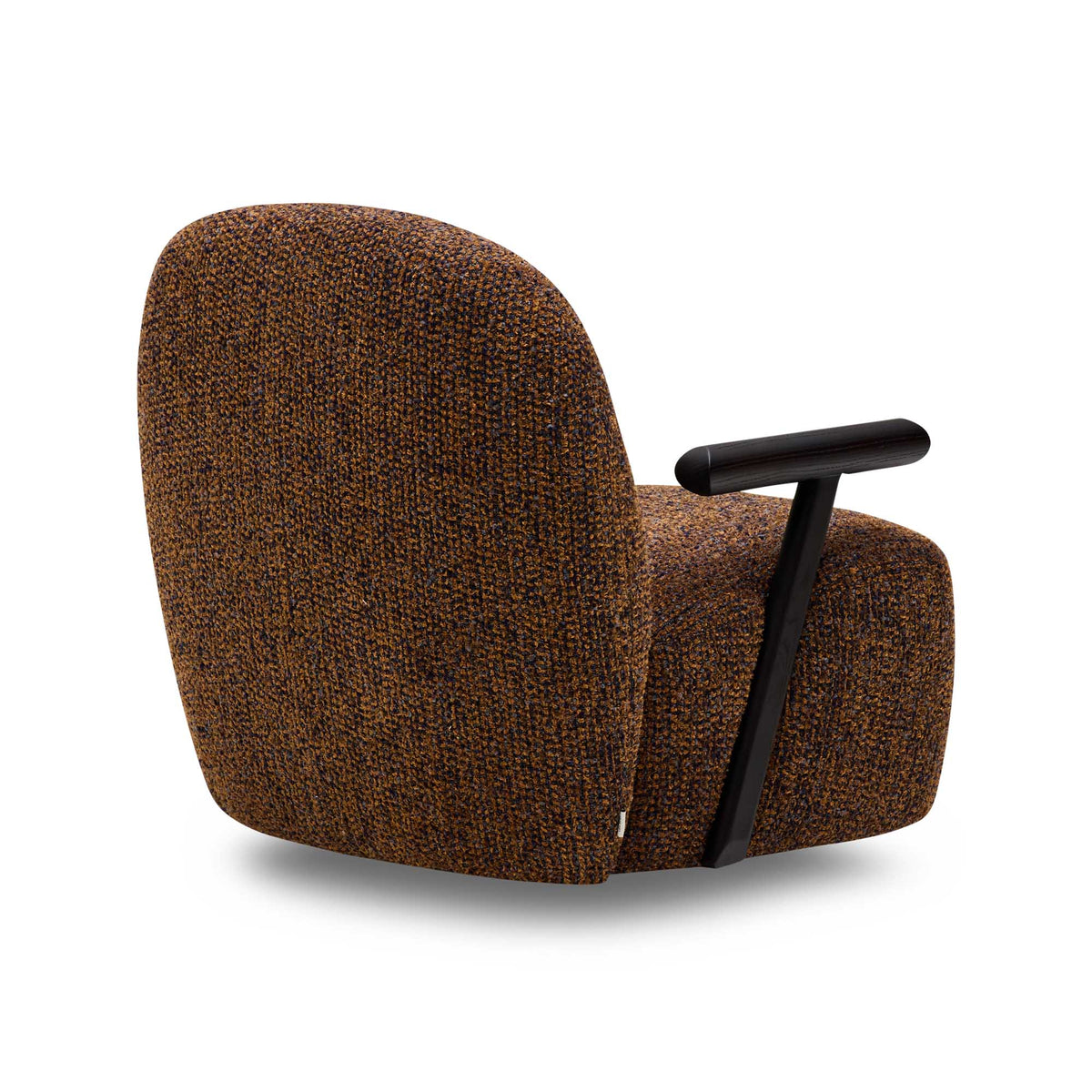 Lysa Swivel Chair Navy Rust
