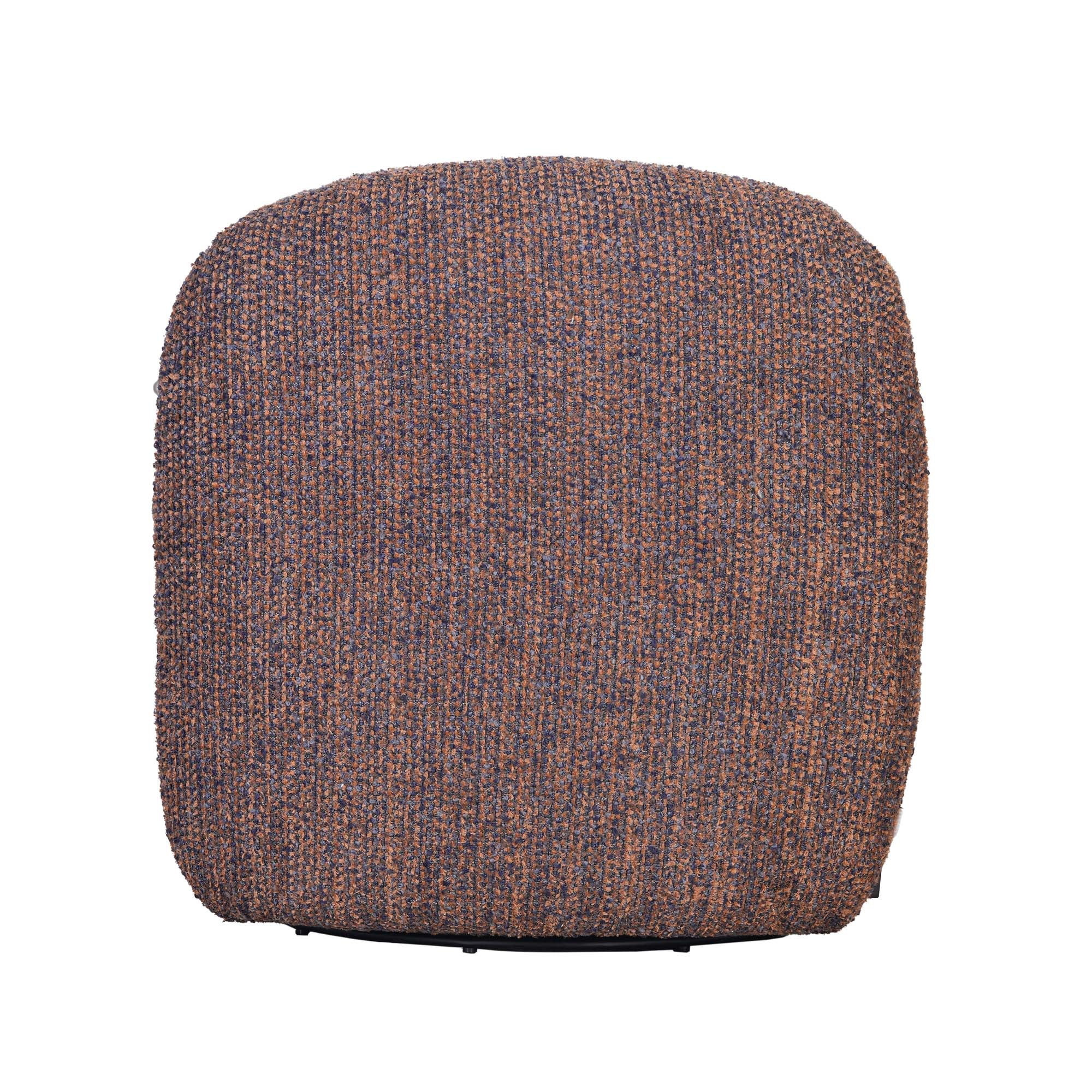 Lysa Swivel Chair Navy Rust