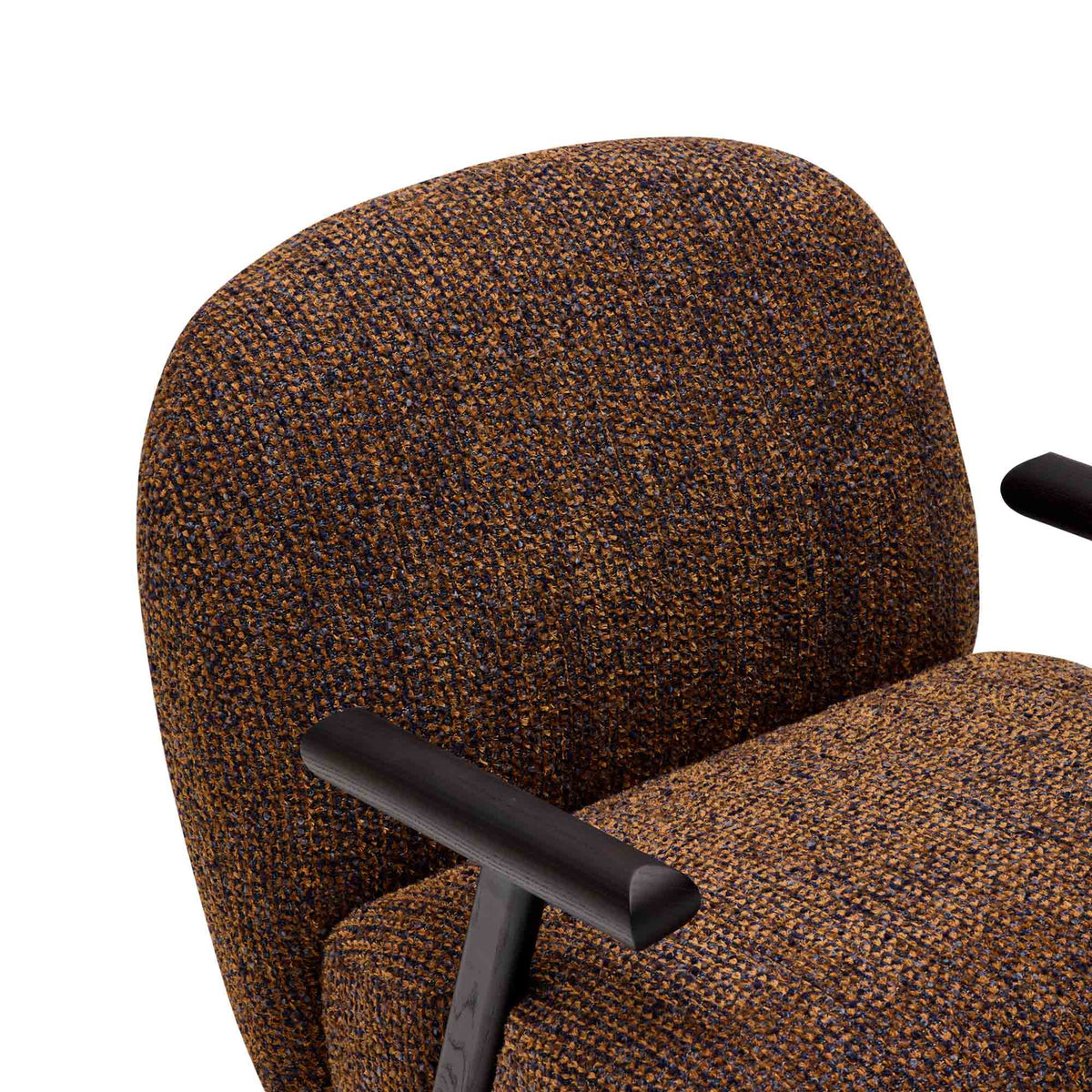 Lysa Swivel Chair Navy Rust