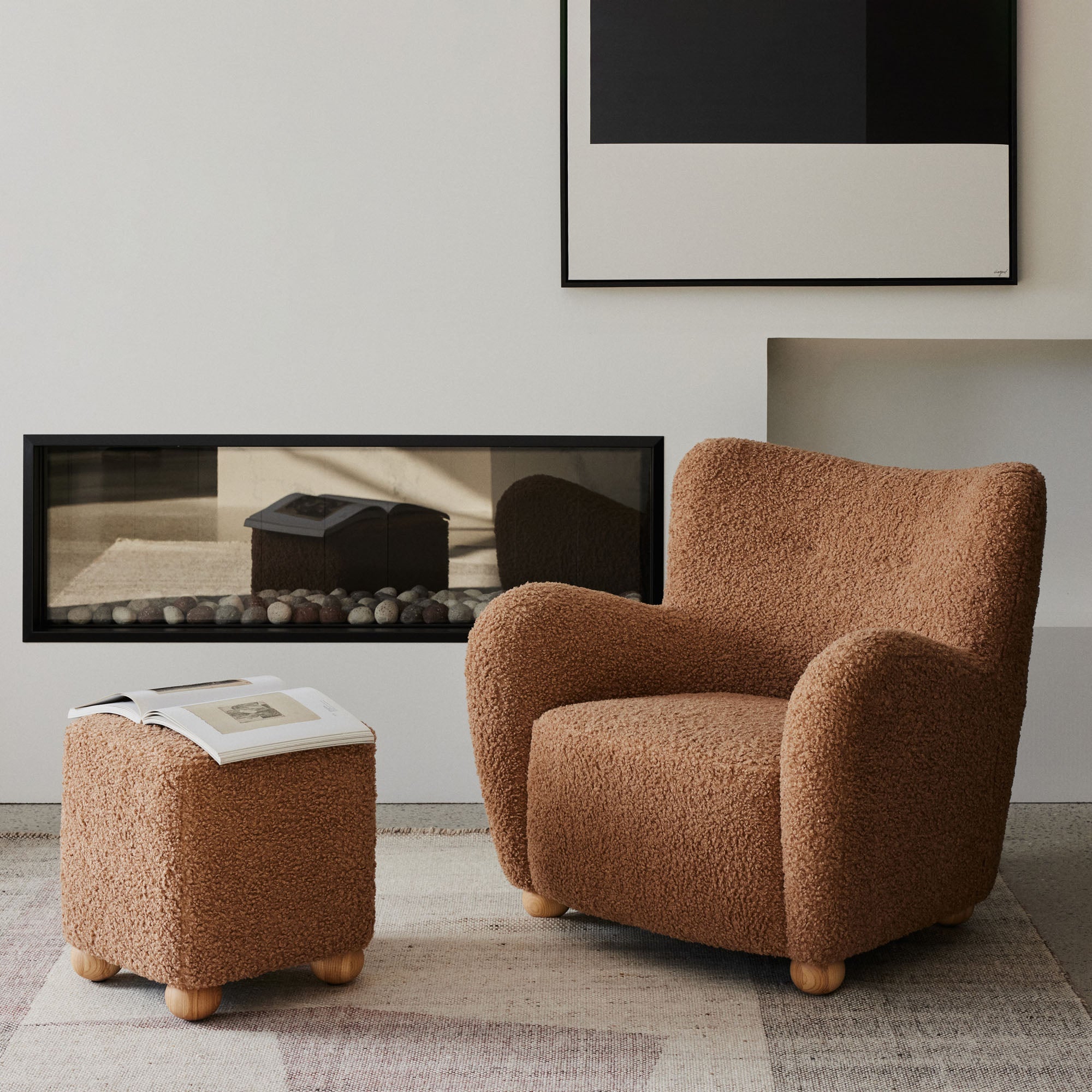 Caramel armchair new arrivals