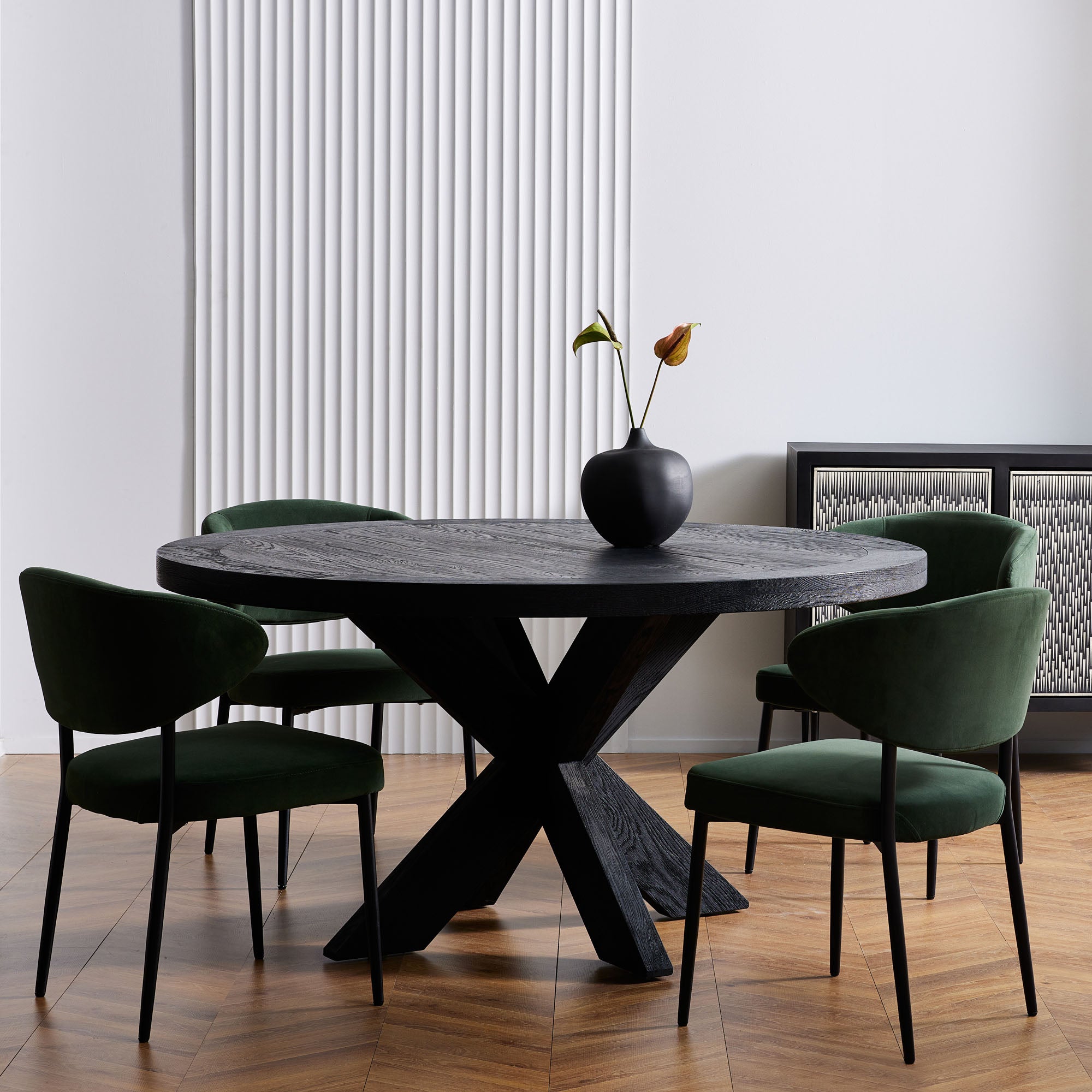 Moss green best sale dining chairs