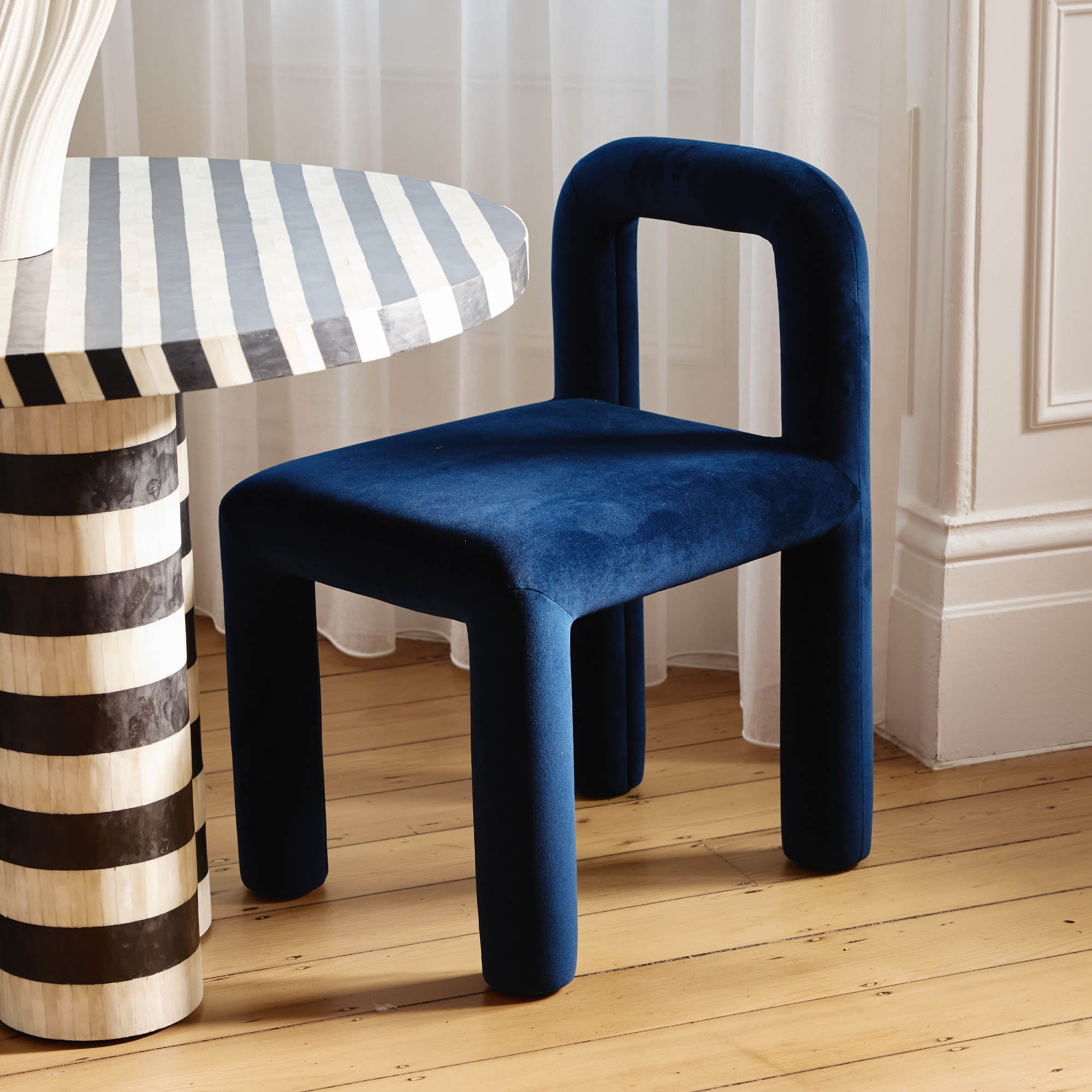 Zara Dining Chair Navy