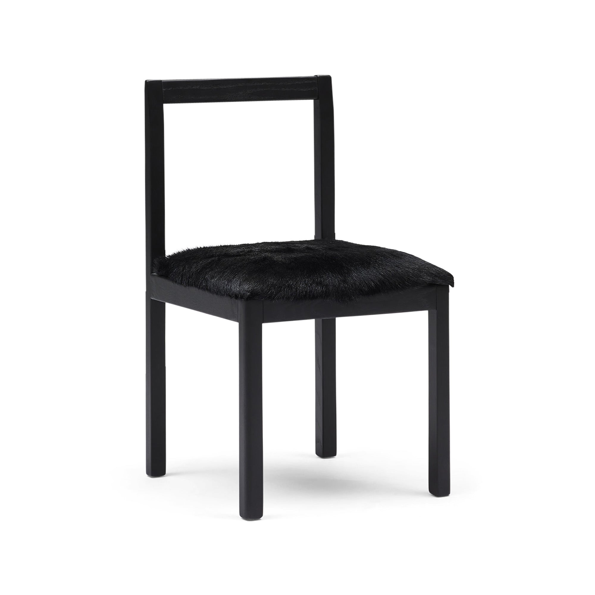 Subo Dining Chair Black Goat Skin