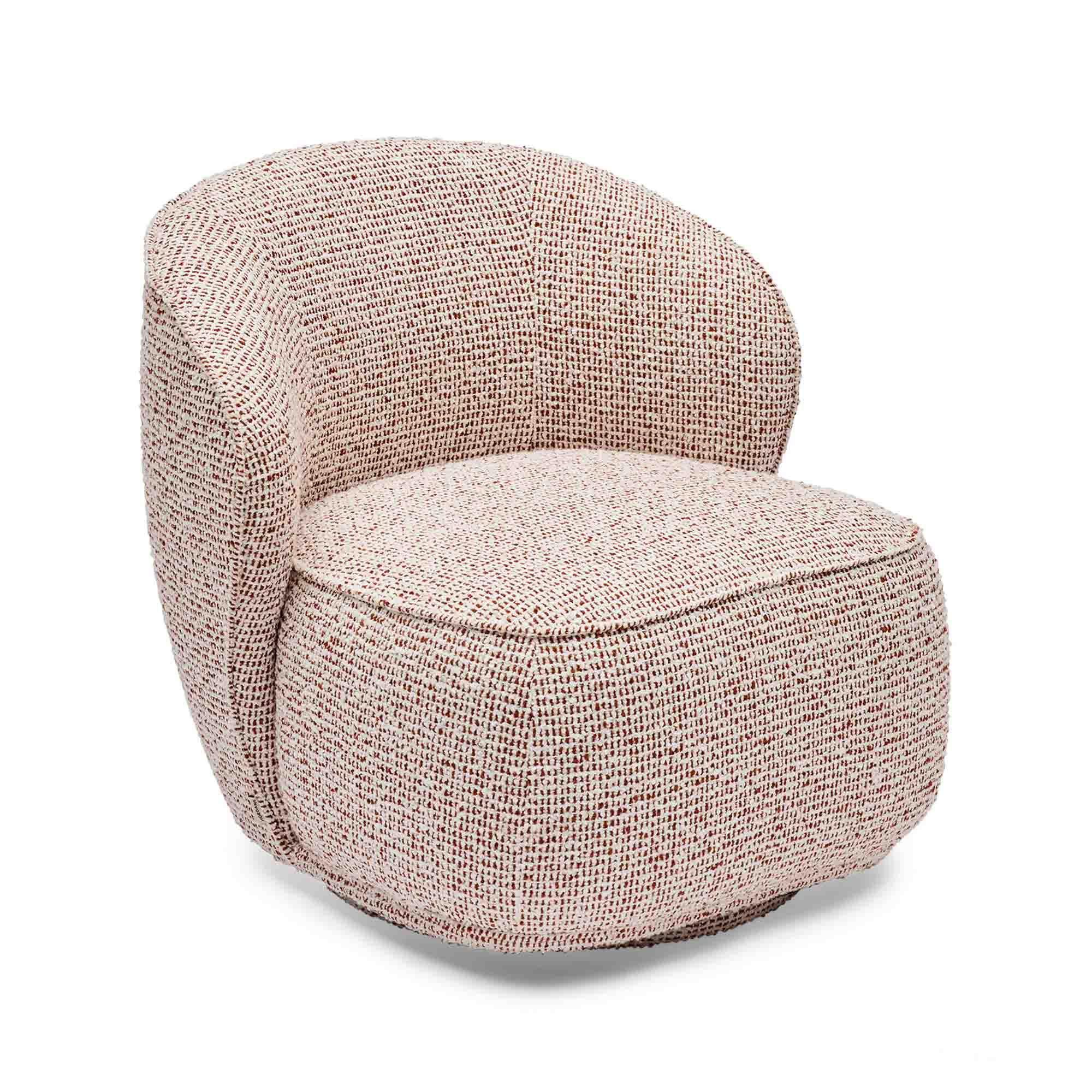 Saskia Swivel Chair Terracotta