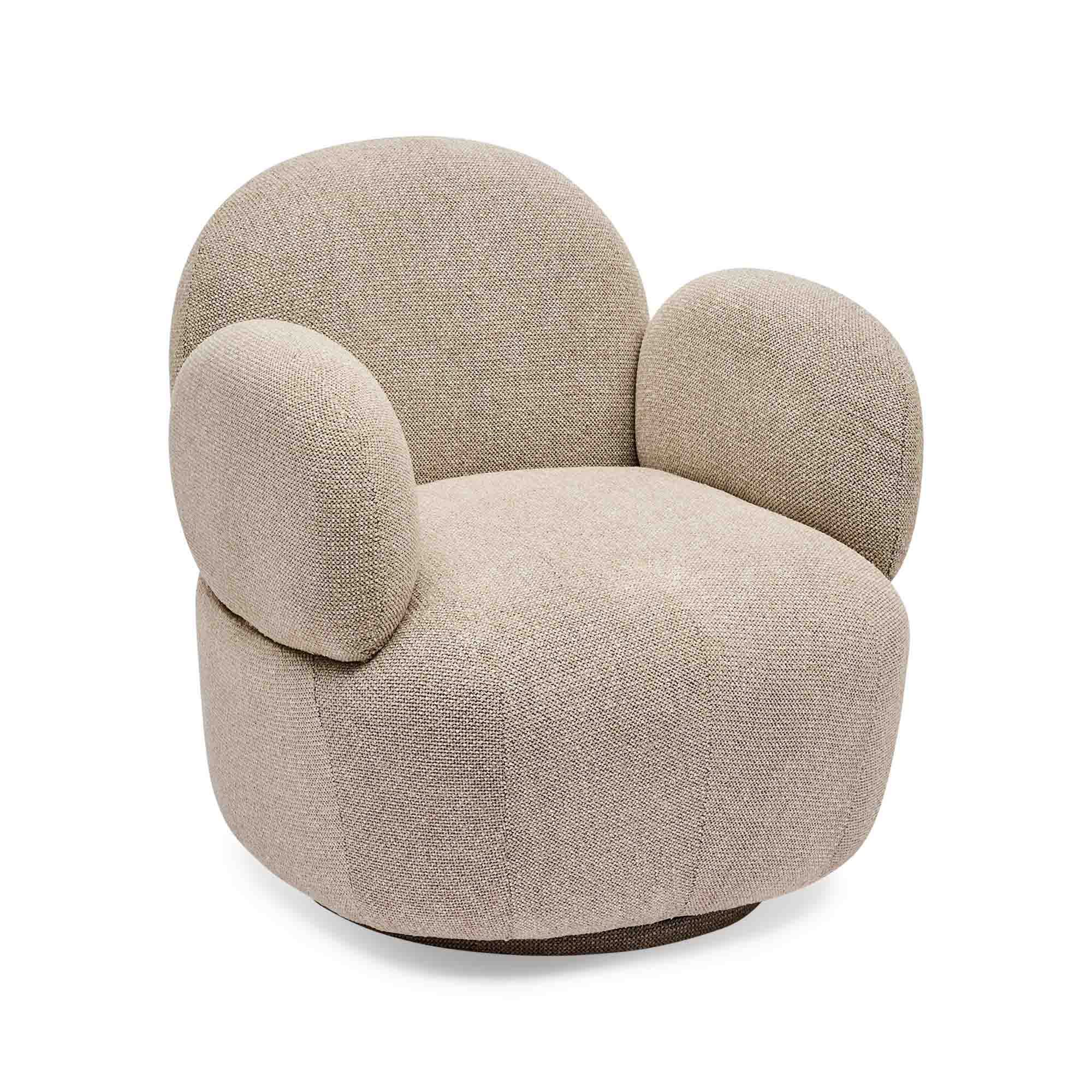 Cleo Swivel Chair & Ottoman Set Hazel