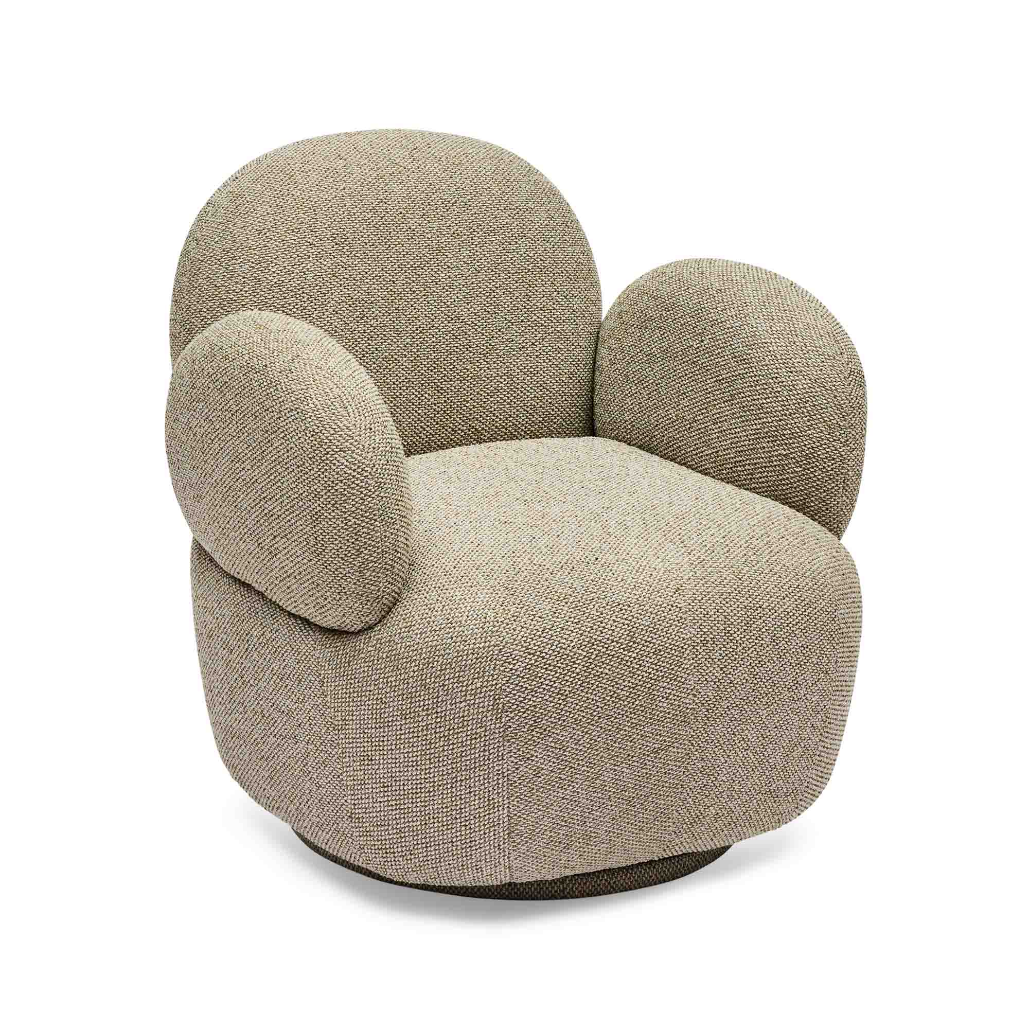 Cleo Swivel Chair & Ottoman Set Pistachio